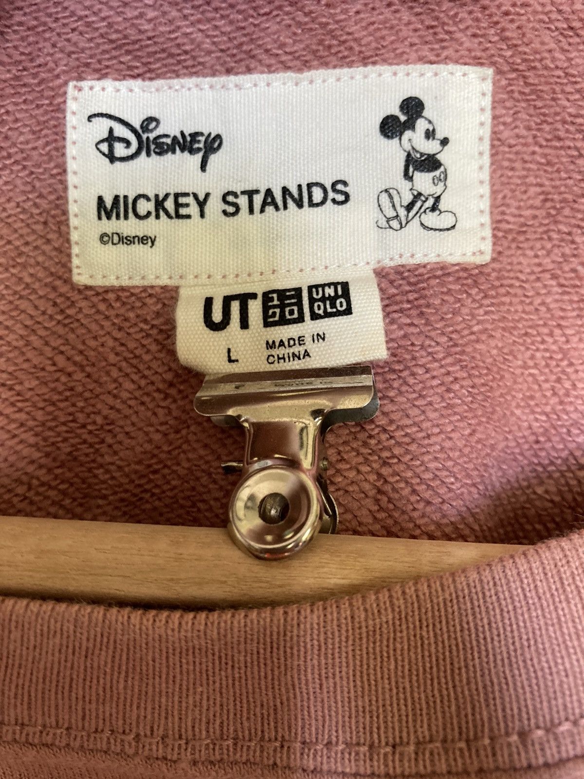 Mickey Mouse × Uniqlo Mickey Mouse Big Logo Sweatshirt #32-4 Size US L / EU 52-54 / 3 - 3 Thumbnail