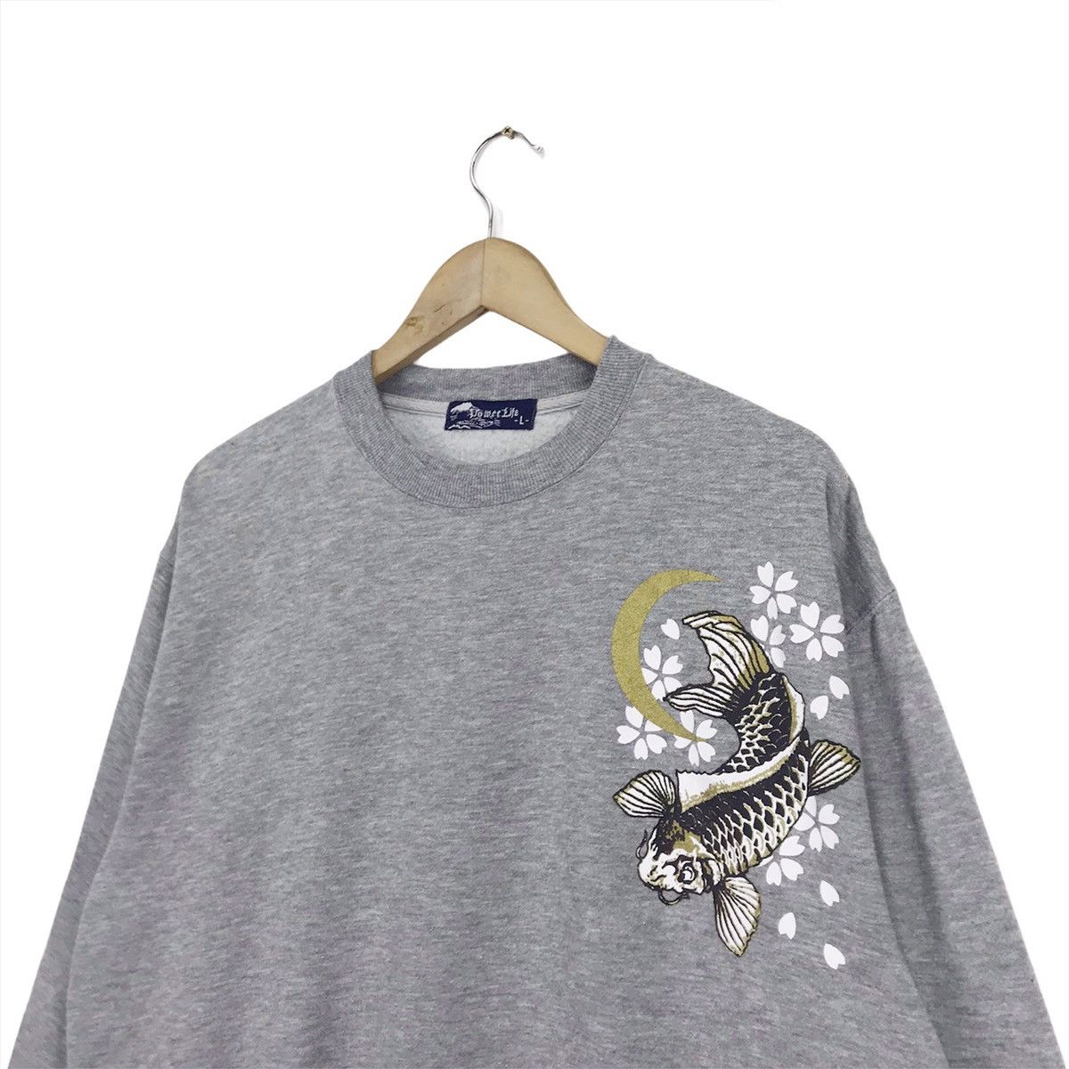 Japanese Brand Vintage Sukajan Sweatshirt Big koi Fish Crewneck Size US XL / EU 56 / 4 - 6 Thumbnail
