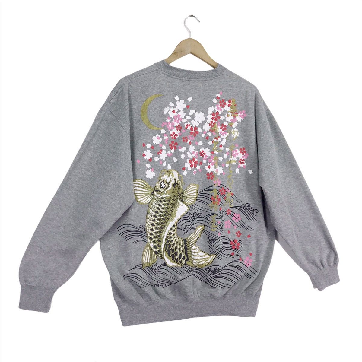 Japanese Brand Vintage Sukajan Sweatshirt Big koi Fish Crewneck Size US XL / EU 56 / 4 - 5 Thumbnail