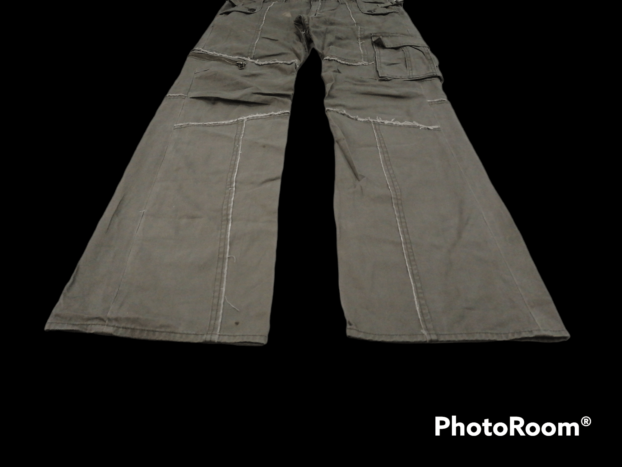 Japanese Brand × Vintage Flare Cargo Root Three Style Hagi Design Pants Size US 30 / EU 46 - 2 Thumbnail