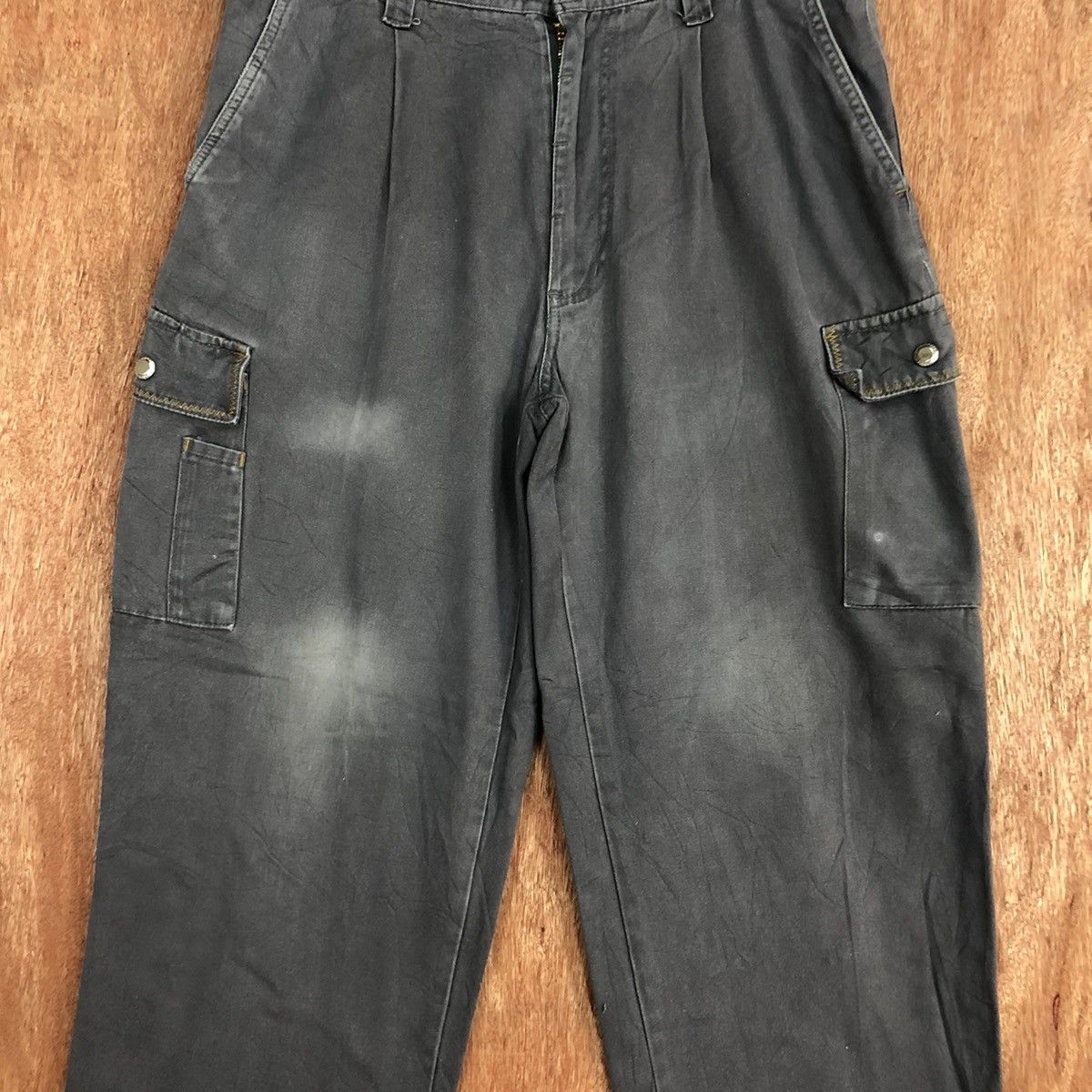 Faded Glory × Japanese Brand Japan Grey Multipocket faded Cargo Pants #c828 Size US 31 - 4 Thumbnail