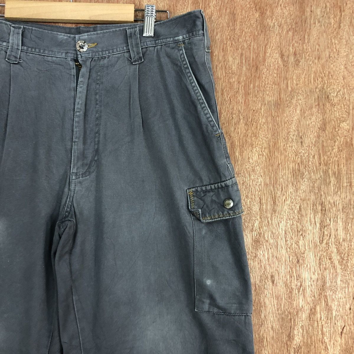 Faded Glory × Japanese Brand Japan Grey Multipocket faded Cargo Pants #c828 Size US 31 - 5 Thumbnail