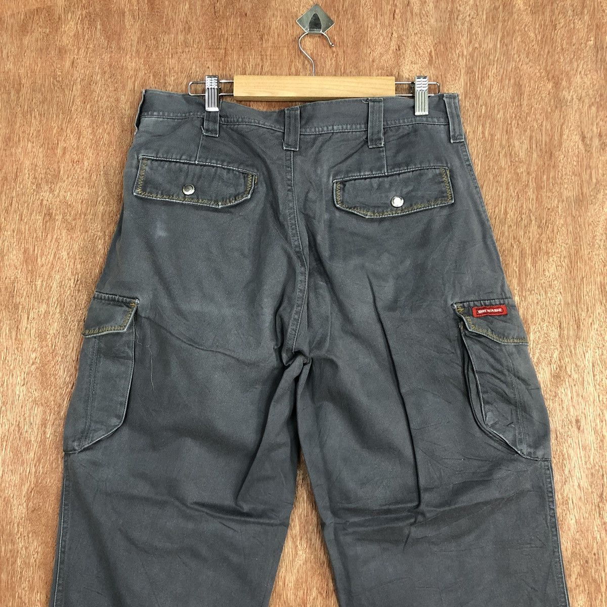 Faded Glory × Japanese Brand Japan Grey Multipocket faded Cargo Pants #c828 Size US 31 - 10 Thumbnail