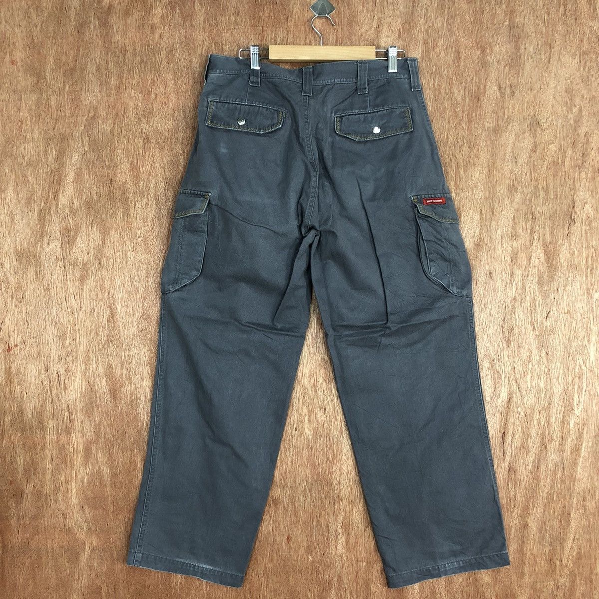 Faded Glory × Japanese Brand Japan Grey Multipocket faded Cargo Pants #c828 Size US 31 - 9 Thumbnail