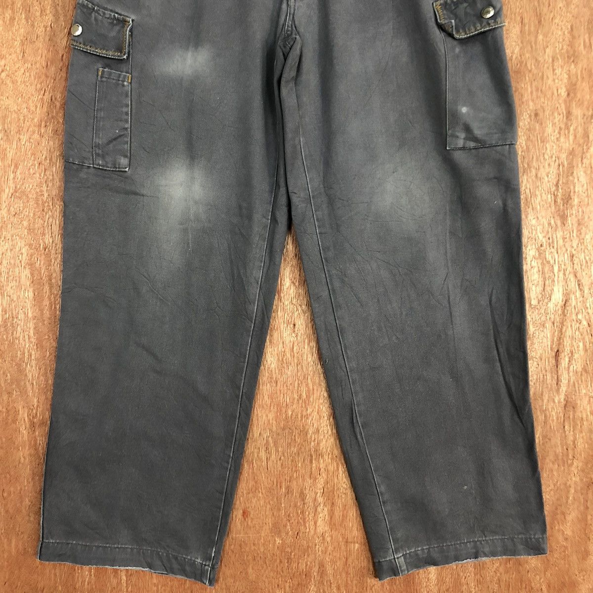 Faded Glory × Japanese Brand Japan Grey Multipocket faded Cargo Pants #c828 Size US 31 - 3 Thumbnail
