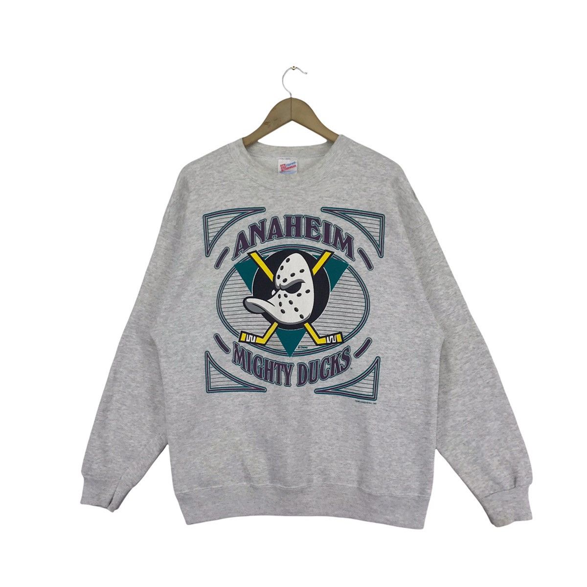 Disney × NHL 90s NHL Anaheim Mighty Ducks Crewneck Size US L / EU 52-54 / 3 - 1 Thumbnail