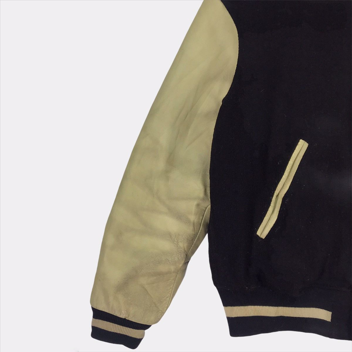 Japanese Brand × PPFM Vintage PPFM Varsity Jacket Wool/leather Size US M / EU 48-50 / 2 - 6 Thumbnail