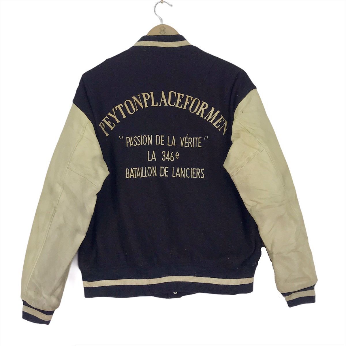 Japanese Brand × PPFM Vintage PPFM Varsity Jacket Wool/leather Size US M / EU 48-50 / 2 - 1 Thumbnail
