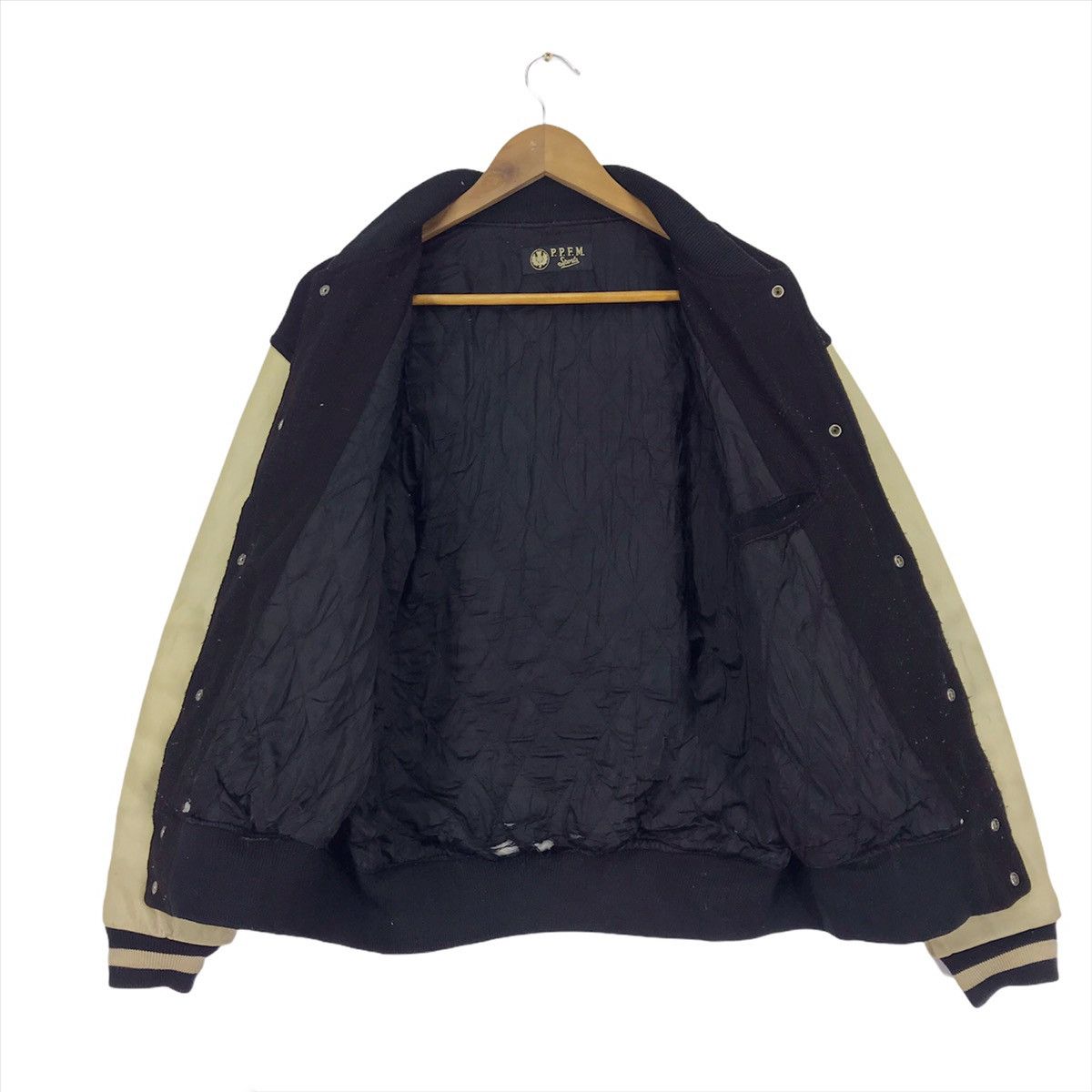 Japanese Brand × PPFM Vintage PPFM Varsity Jacket Wool/leather Size US M / EU 48-50 / 2 - 8 Thumbnail