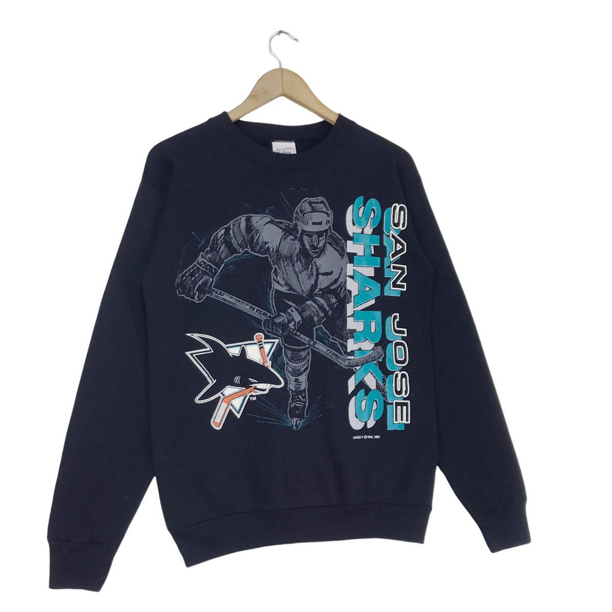 NHL × Vintage 90s San Jose Sharks Crewneck Size US M / EU 48-50 / 2 - 3 Thumbnail