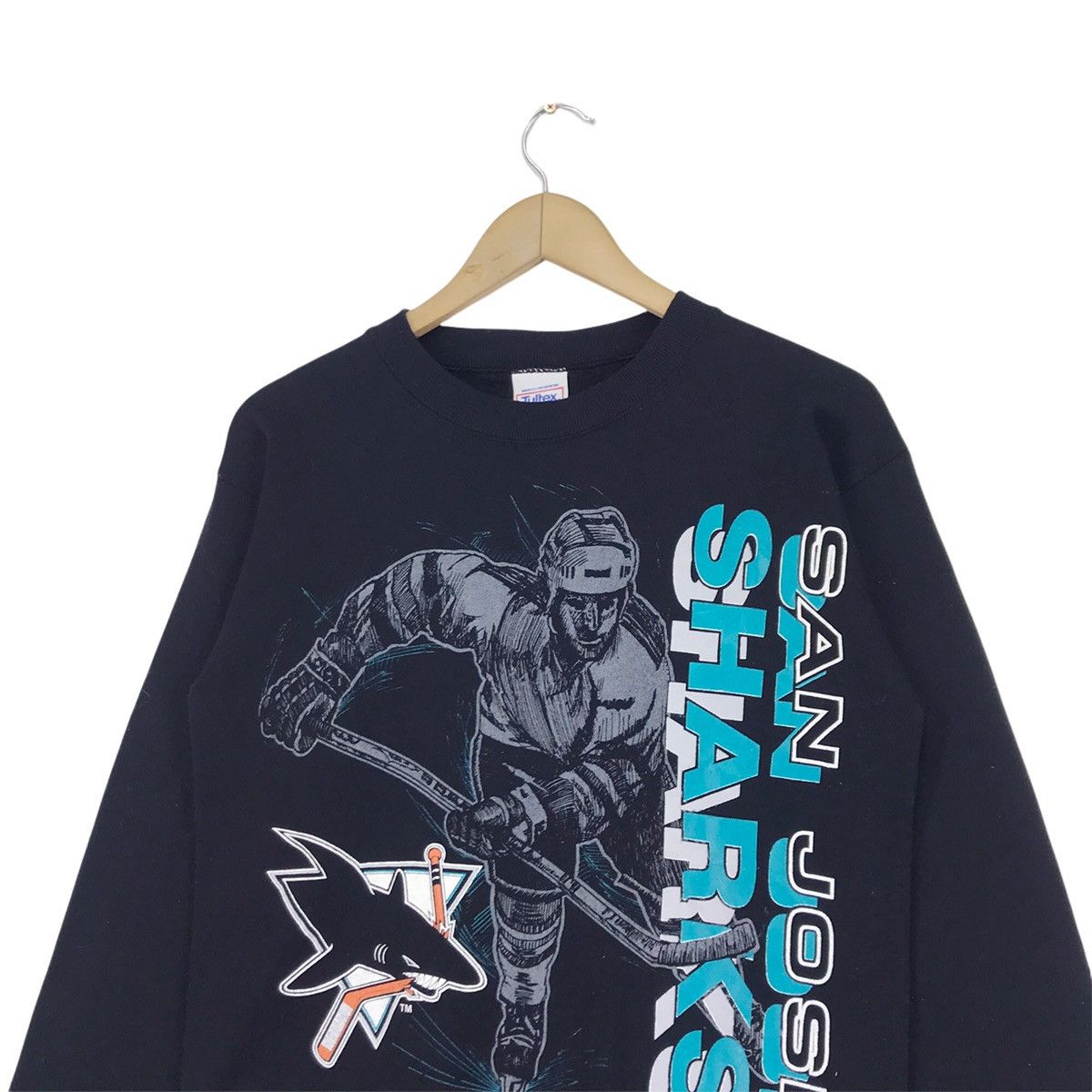 NHL × Vintage 90s San Jose Sharks Crewneck Size US M / EU 48-50 / 2 - 4 Thumbnail