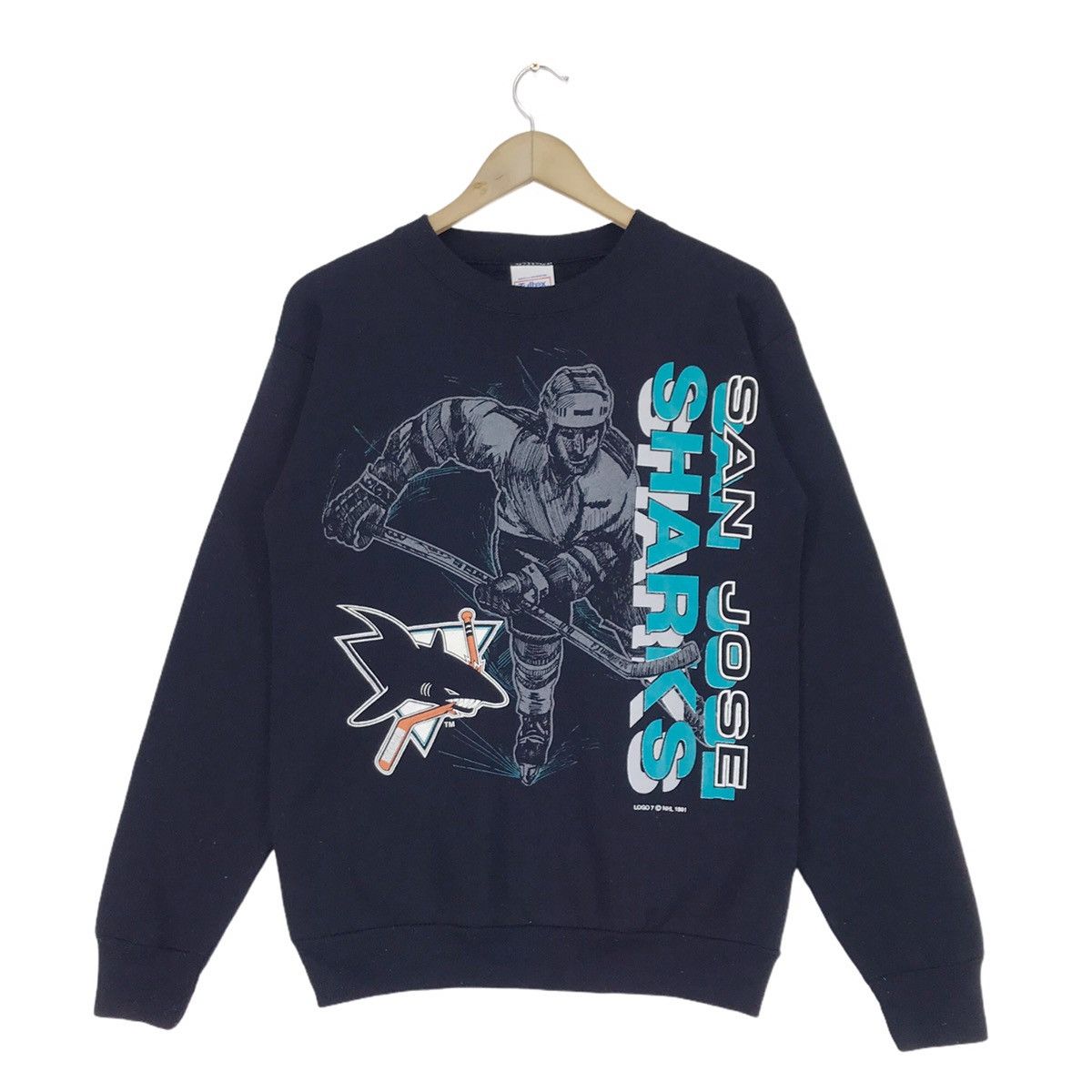 NHL × Vintage 90s San Jose Sharks Crewneck Size US M / EU 48-50 / 2 - 1 Thumbnail