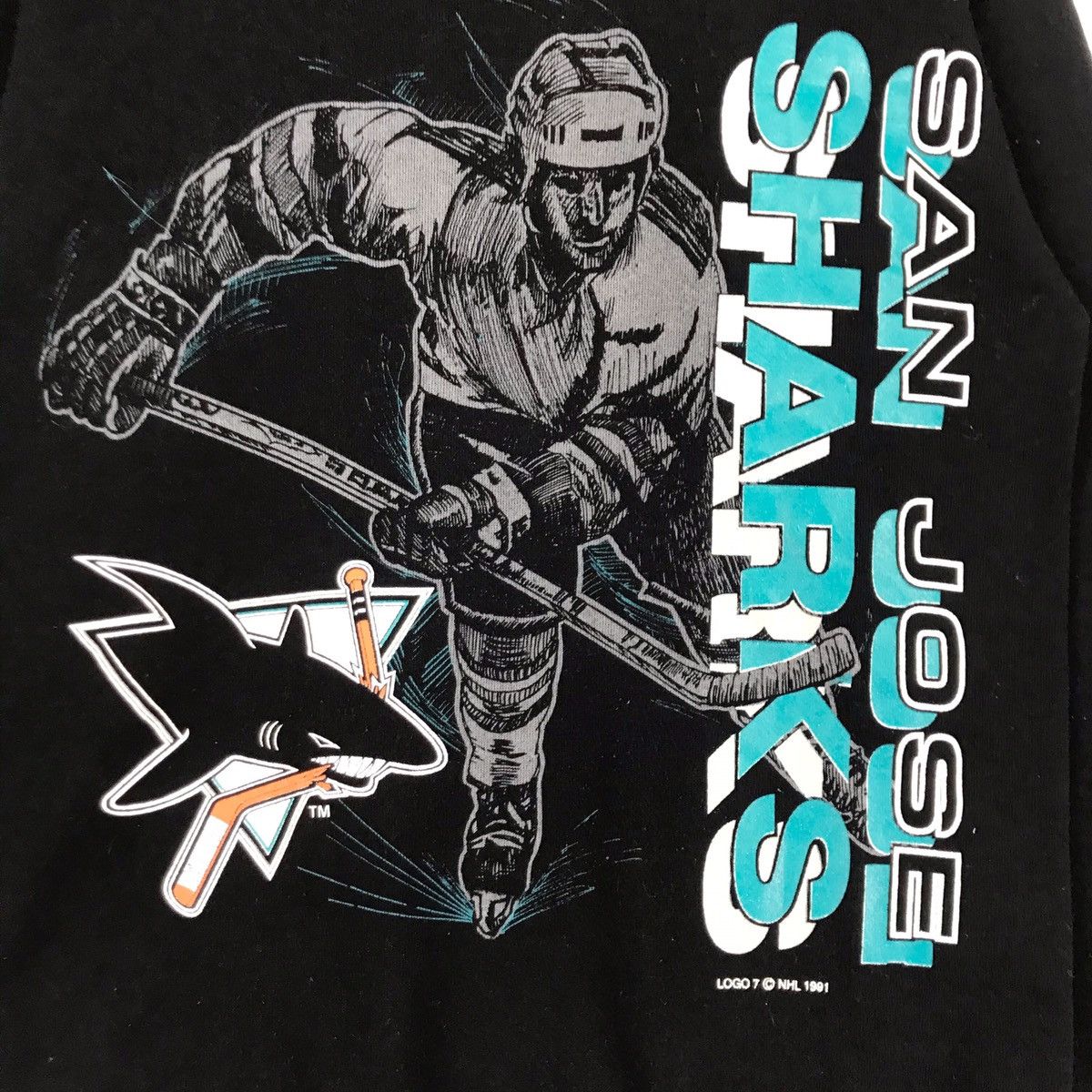 NHL × Vintage 90s San Jose Sharks Crewneck Size US M / EU 48-50 / 2 - 6 Thumbnail