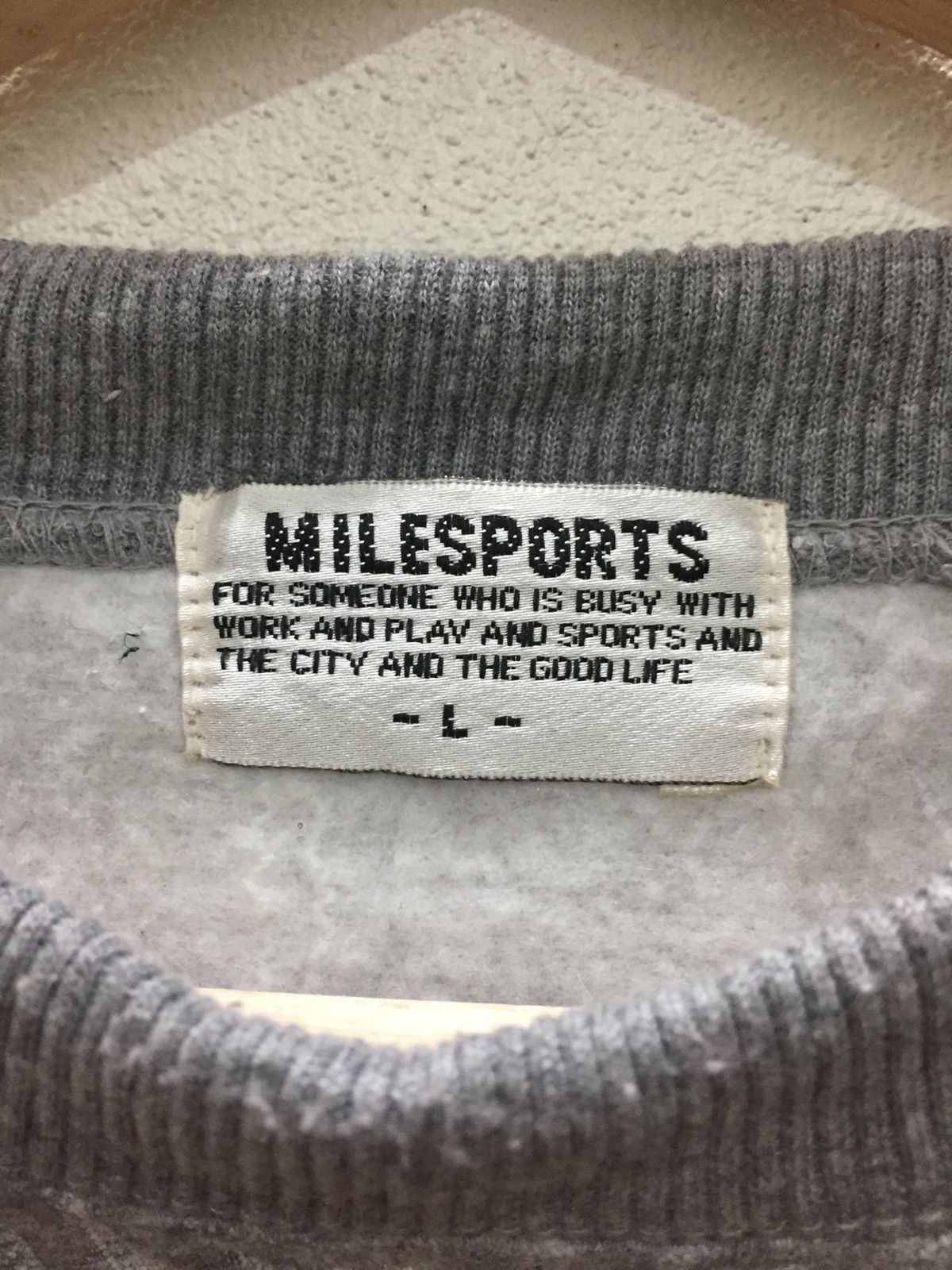 Japanese Brand Milesport crewneck sweatshirt Size US L / EU 52-54 / 3 - 4 Thumbnail