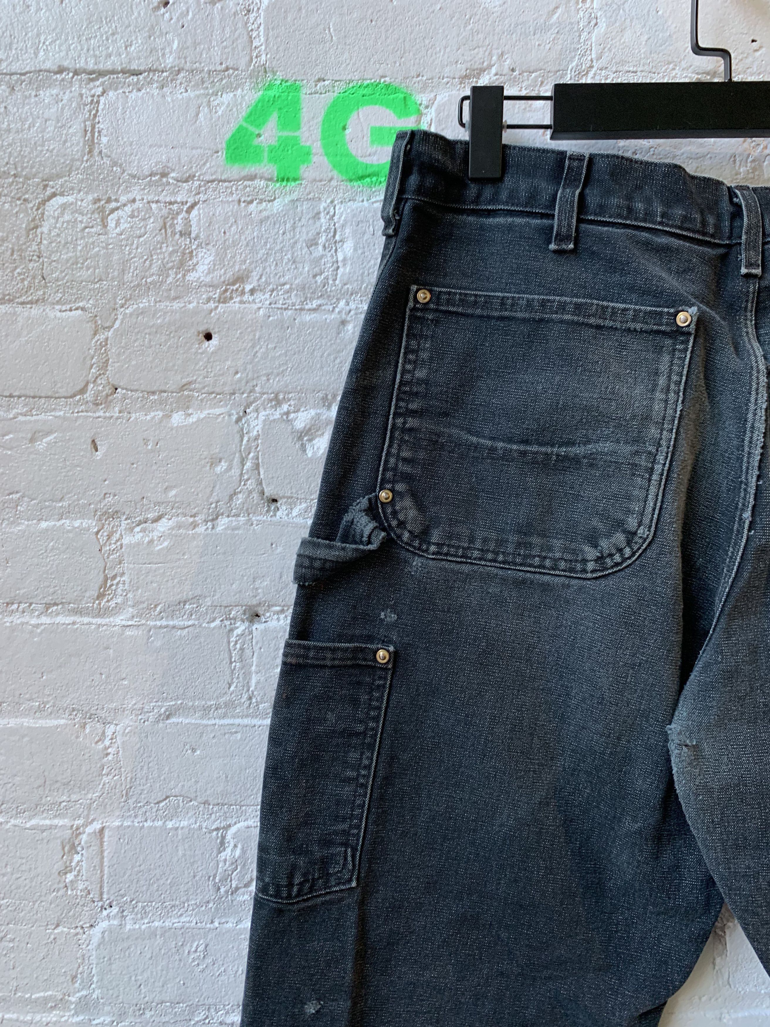 Carhartt × Vintage Carhartt SUPER THRASHED Shotgun Blowout Carpenter Jeans Size US 33 - 6 Thumbnail