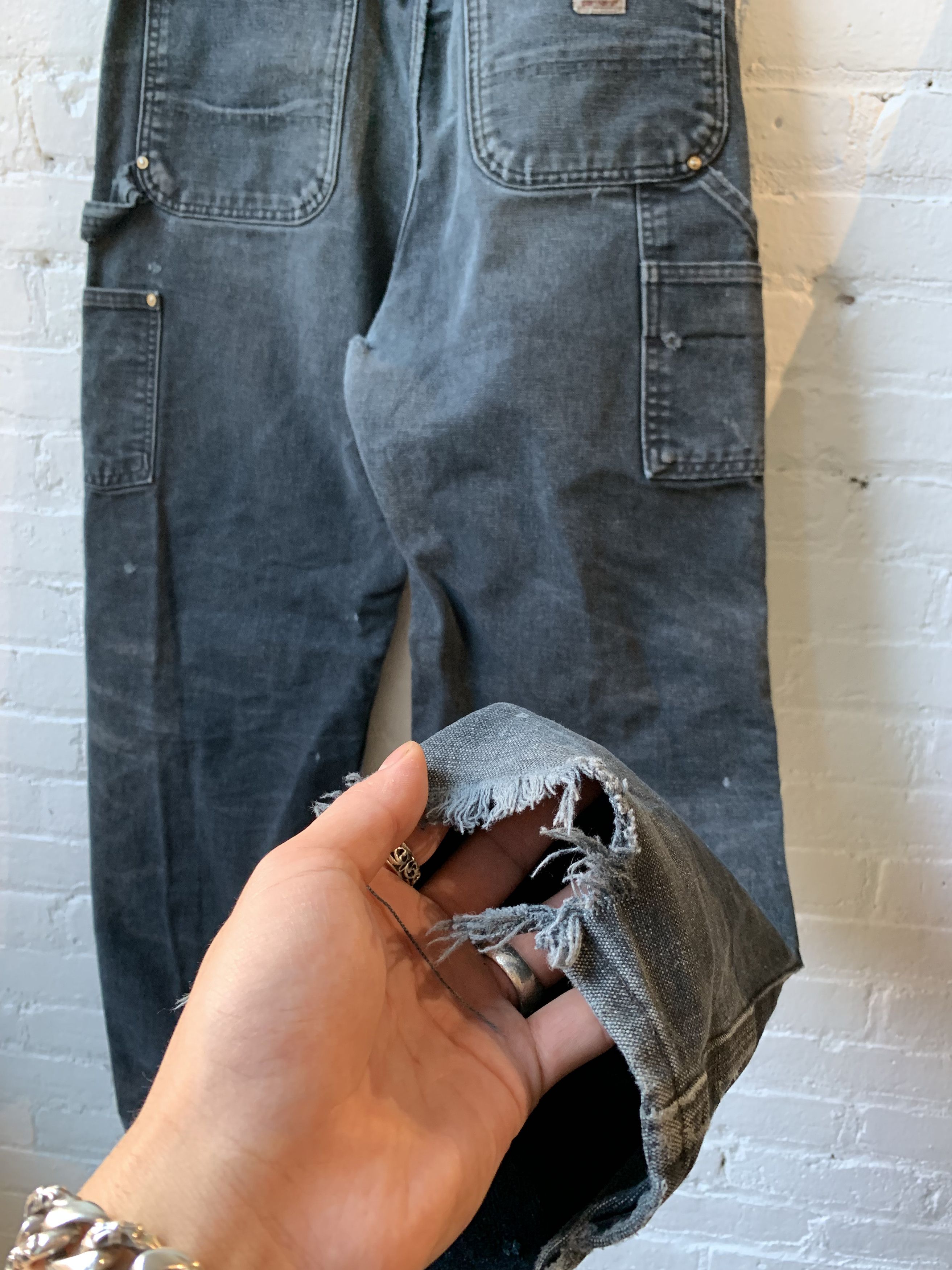 Carhartt × Vintage Carhartt SUPER THRASHED Shotgun Blowout Carpenter Jeans Size US 33 - 7 Thumbnail