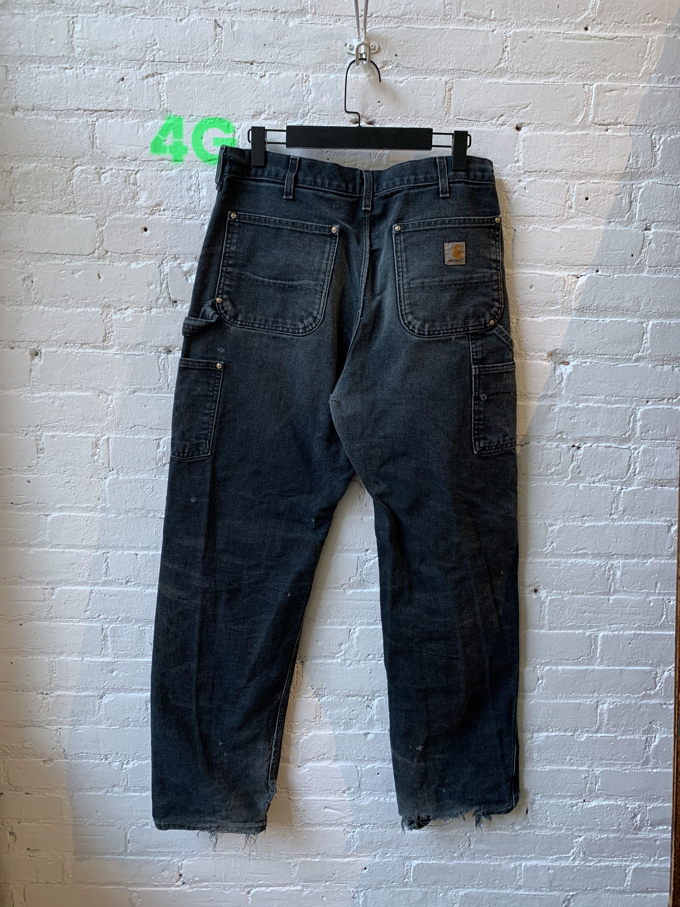 Carhartt × Vintage Carhartt SUPER THRASHED Shotgun Blowout Carpenter Jeans Size US 33 - 4 Thumbnail