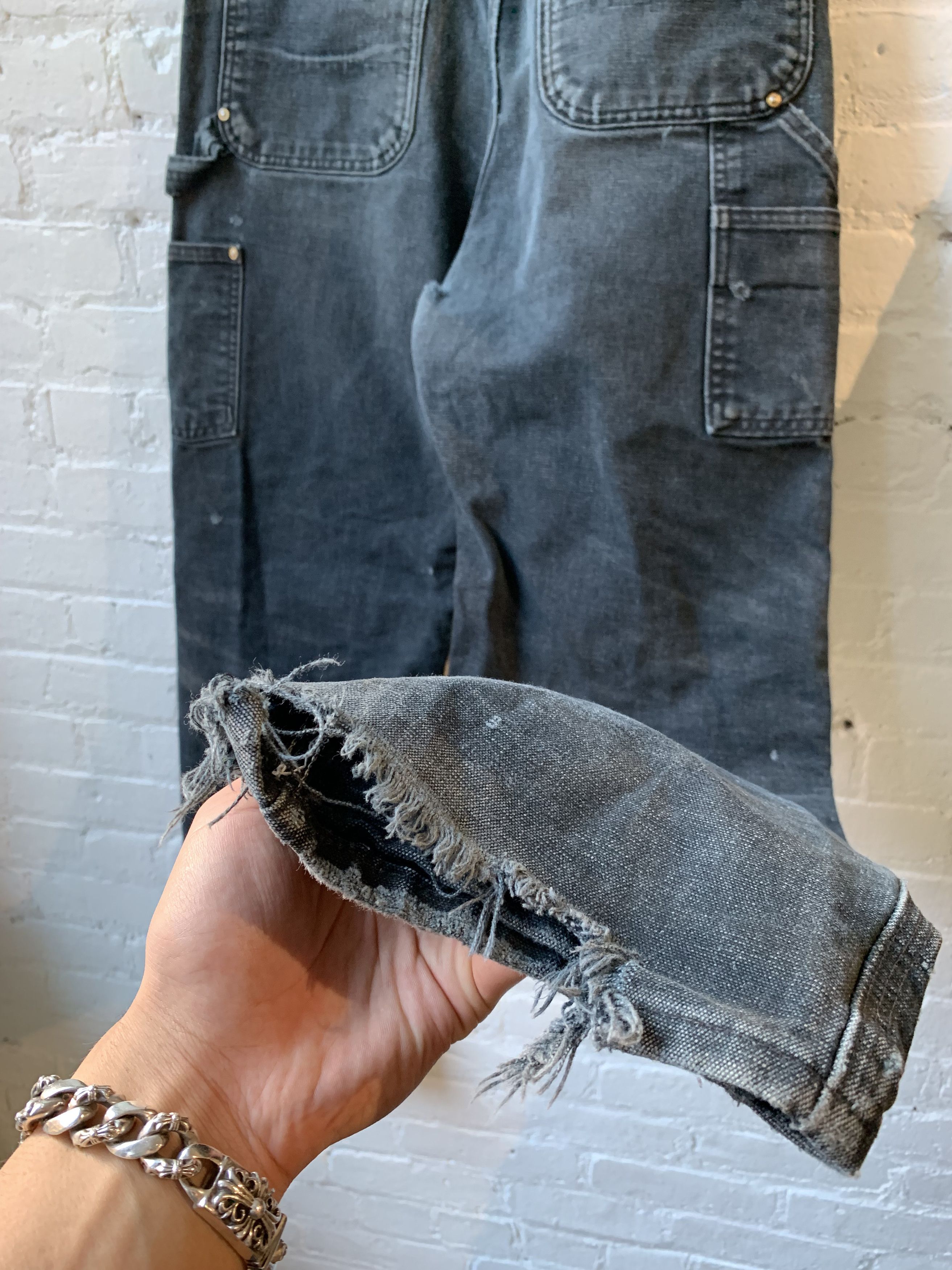 Carhartt × Vintage Carhartt SUPER THRASHED Shotgun Blowout Carpenter Jeans Size US 33 - 8 Thumbnail