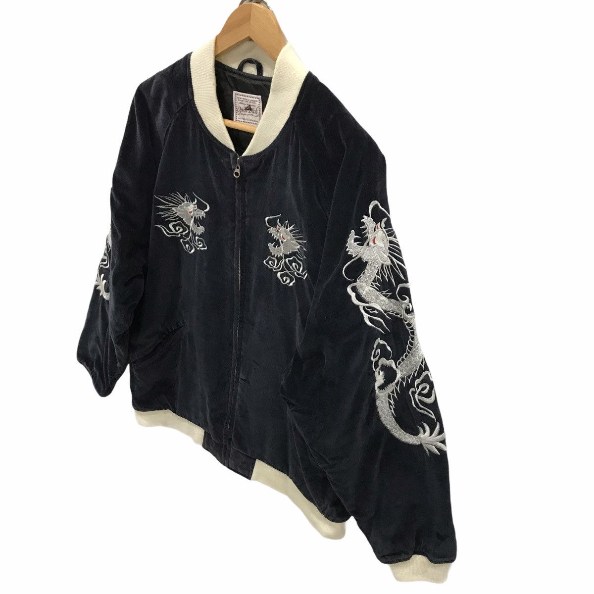 Other Sukajan Japan Yokosuka Embroidery Souvenirs Velvet Jacket Size US L / EU 52-54 / 3 - 3 Thumbnail