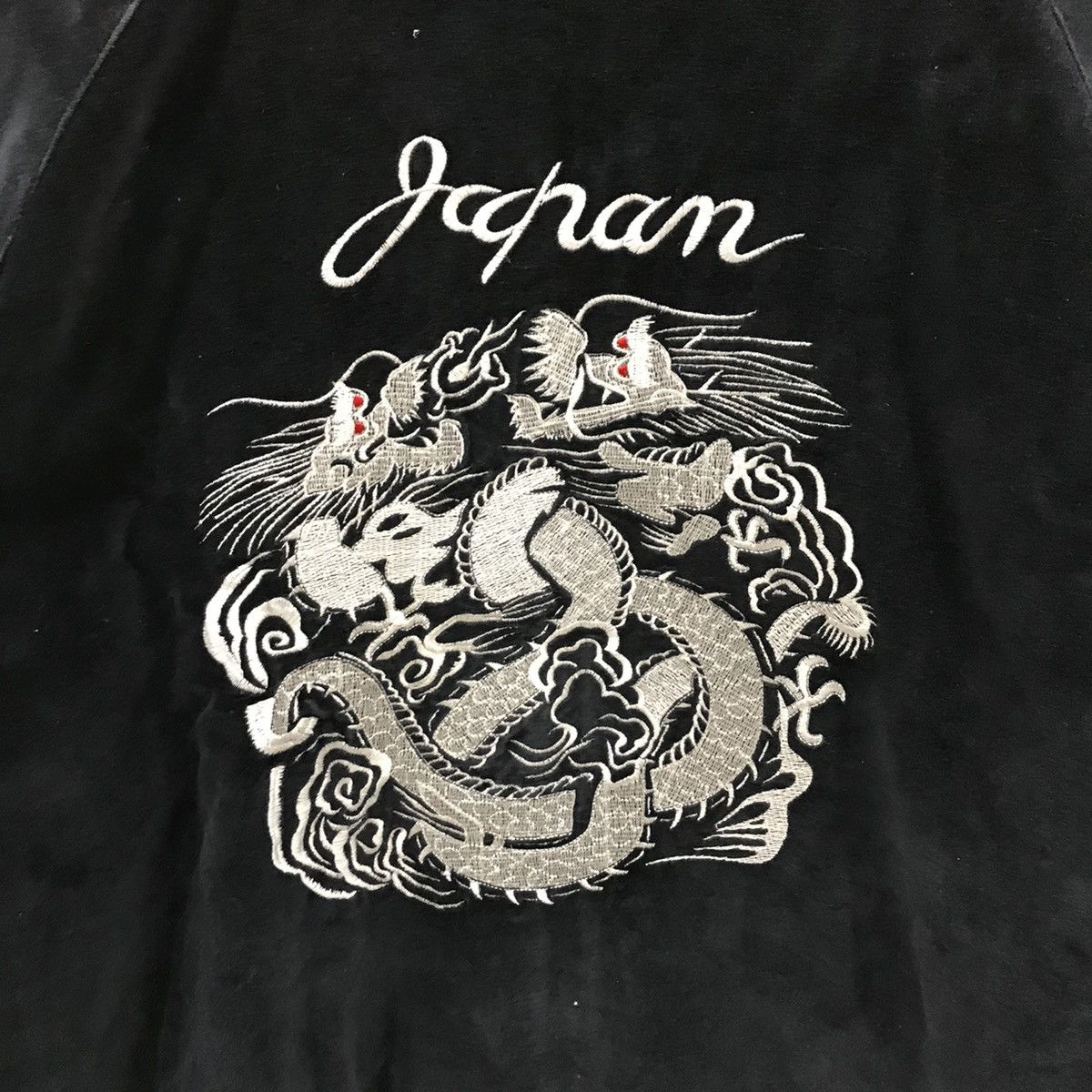 Other Sukajan Japan Yokosuka Embroidery Souvenirs Velvet Jacket Size US L / EU 52-54 / 3 - 4 Thumbnail