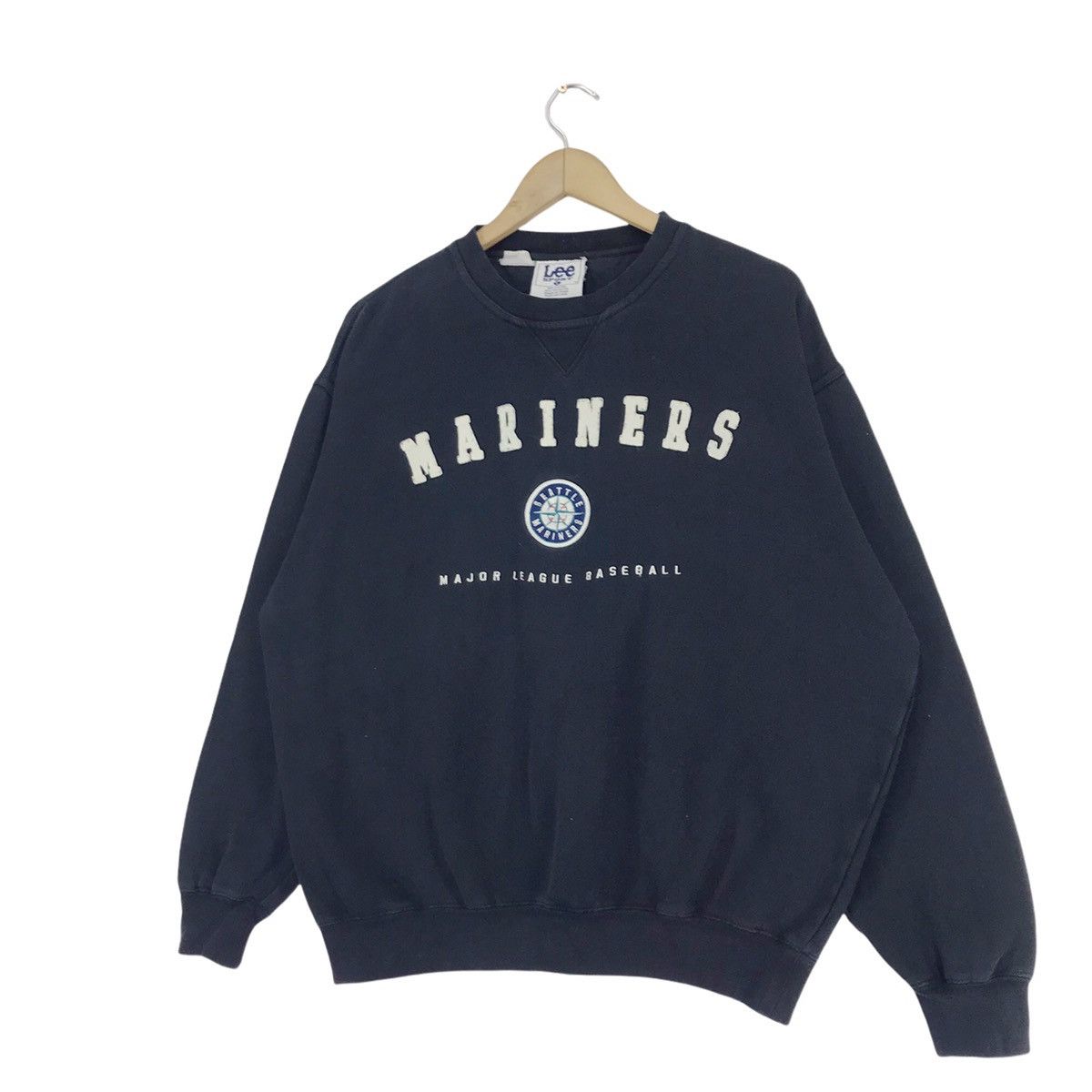 Lee × MLB × Vintage 90s Seattle Mariners Sweatshirts Crewneck Size US XL / EU 56 / 4 - 2 Thumbnail