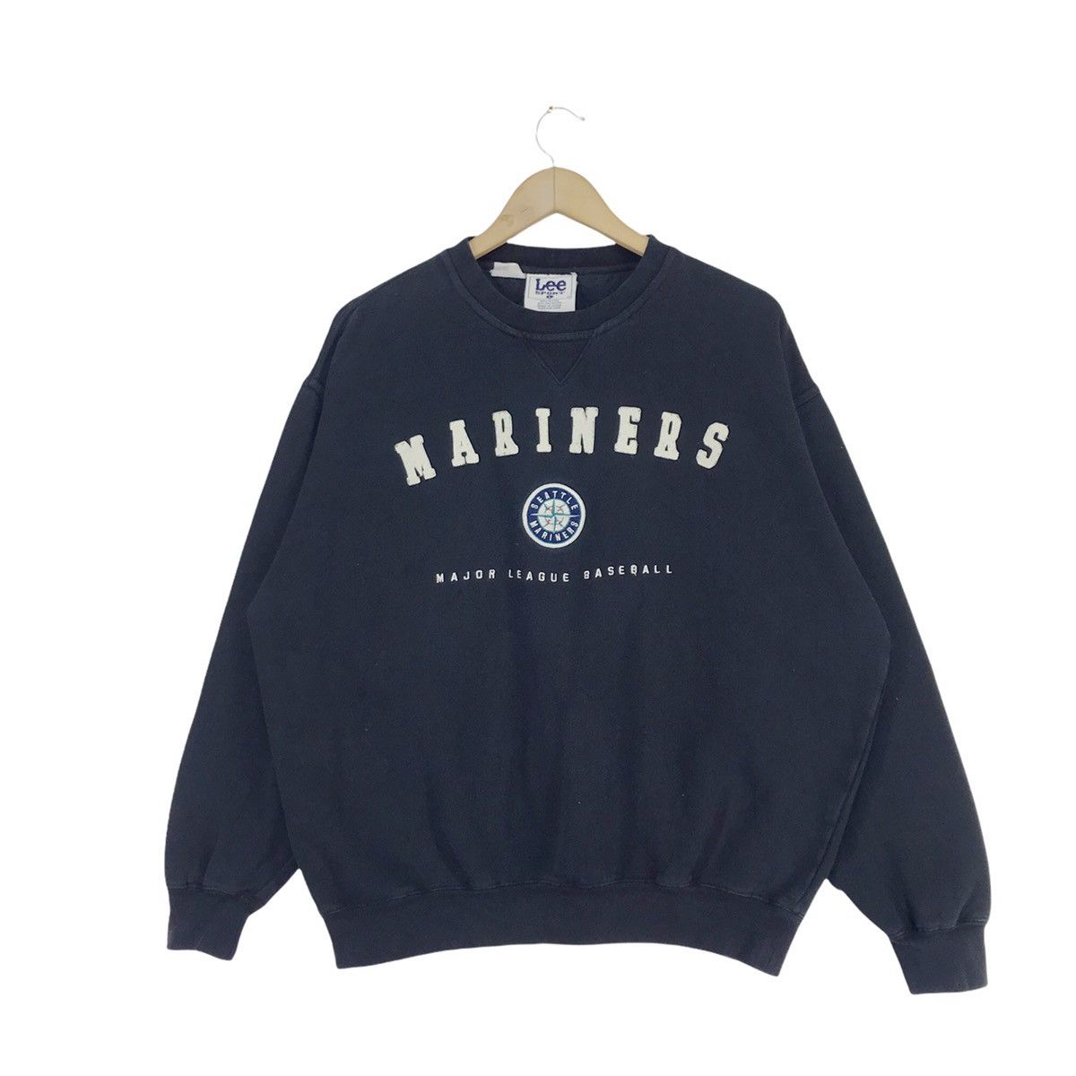 Lee × MLB × Vintage 90s Seattle Mariners Sweatshirts Crewneck Size US XL / EU 56 / 4 - 1 Thumbnail