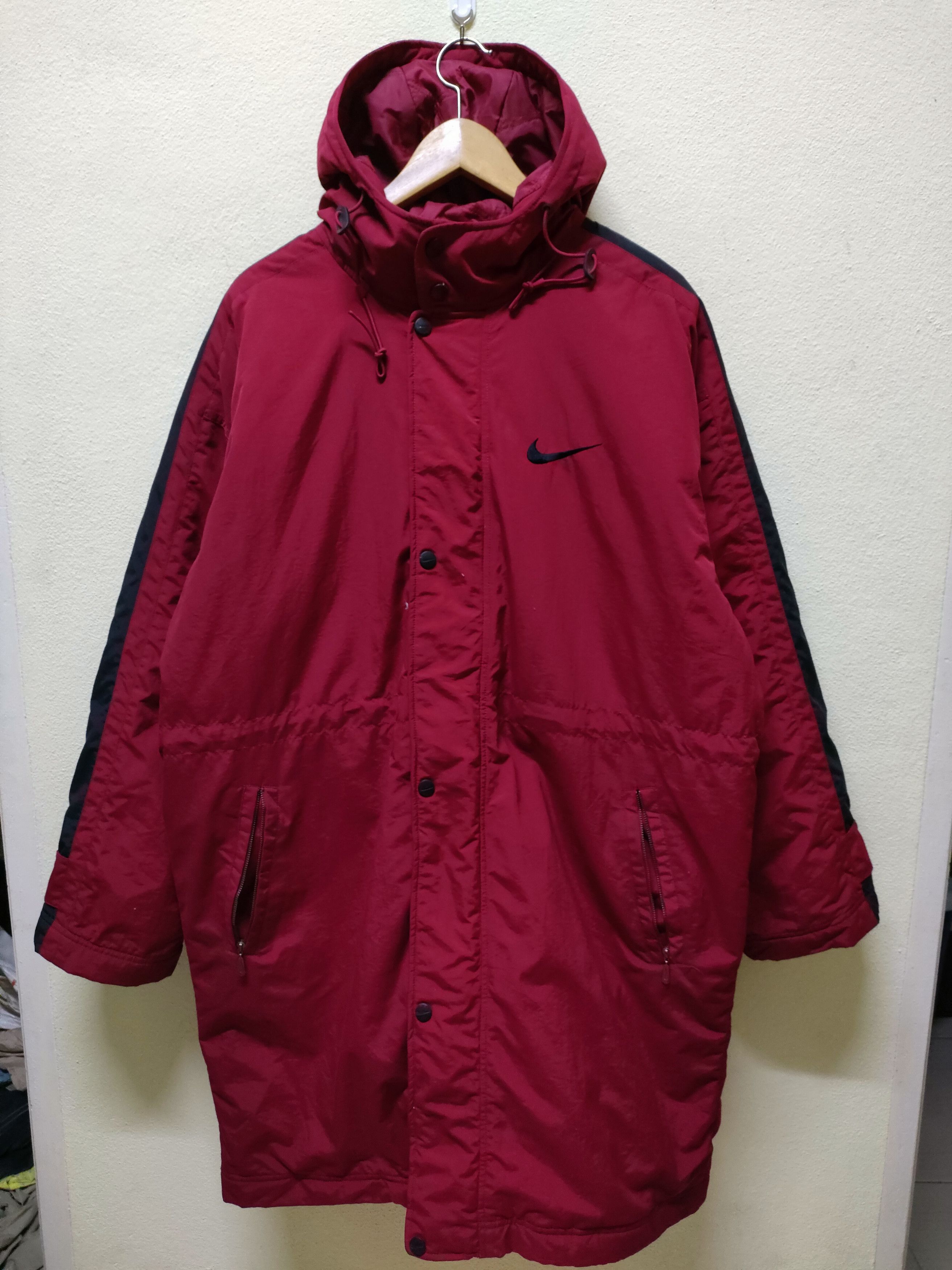 Nike × Vintage Vintage Nike 90s Long Jacket Size US M / EU 48-50 / 2 - 1 Thumbnail