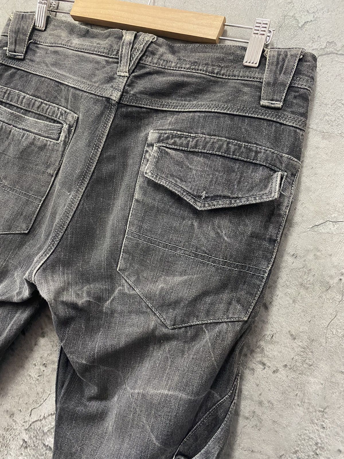 Designer Double Focus Japan Tactical Cargo Denim Pants slim Size US 32 / EU 48 - 13 Thumbnail