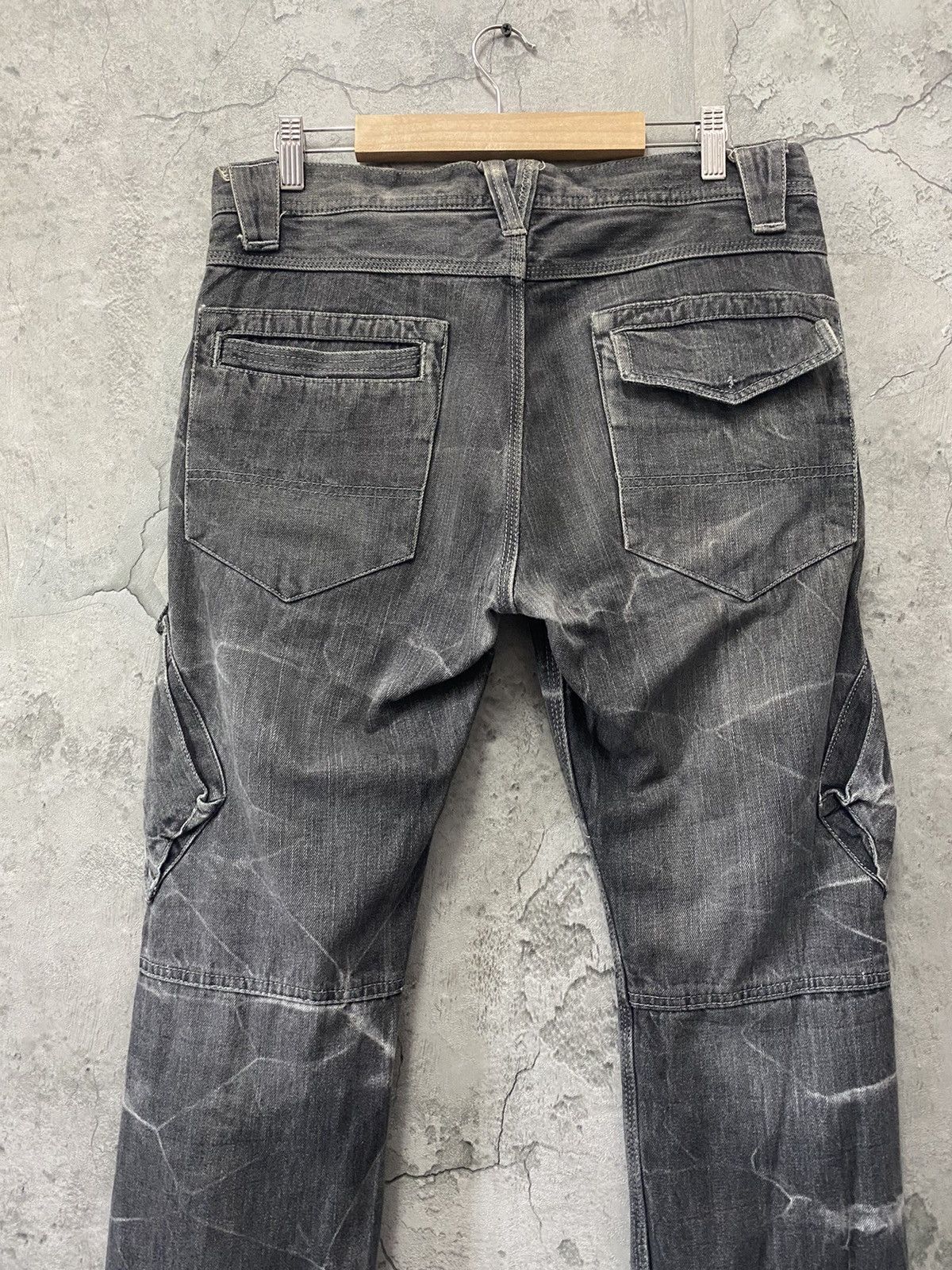 Designer Double Focus Japan Tactical Cargo Denim Pants slim Size US 32 / EU 48 - 11 Thumbnail