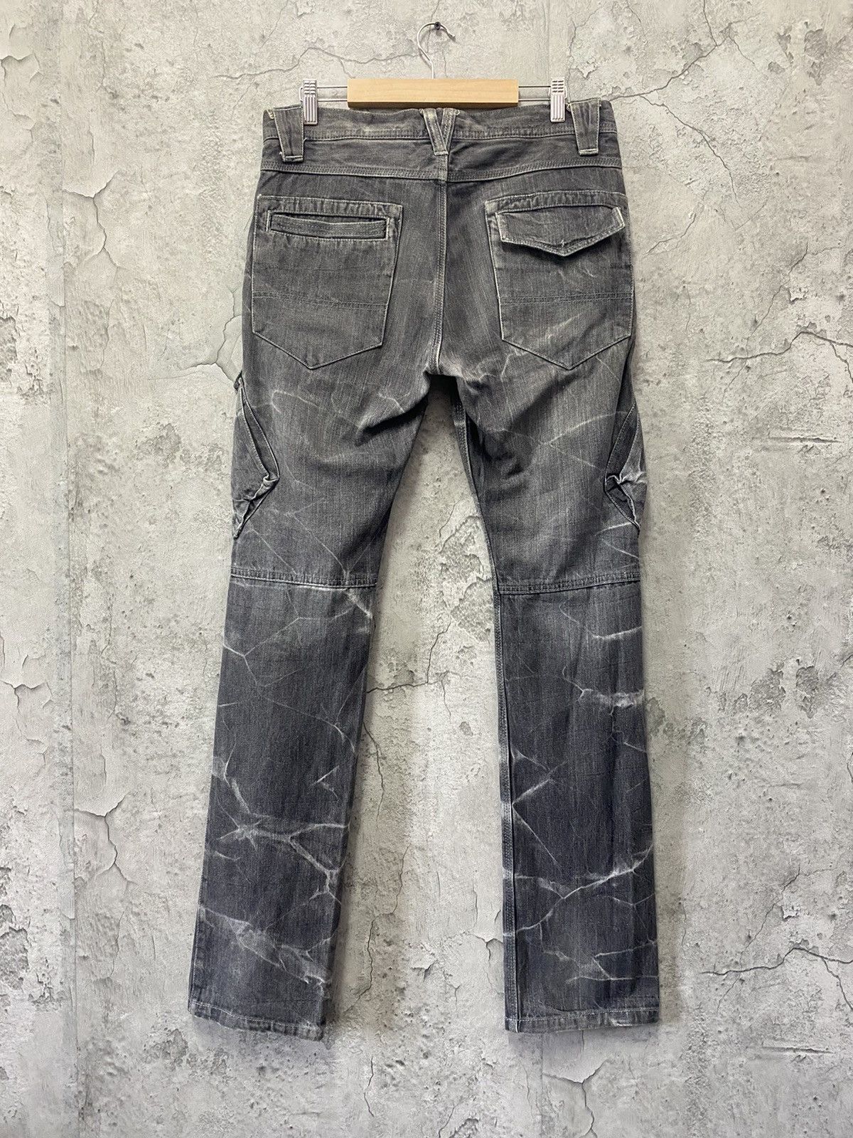 Designer Double Focus Japan Tactical Cargo Denim Pants slim Size US 32 / EU 48 - 10 Thumbnail