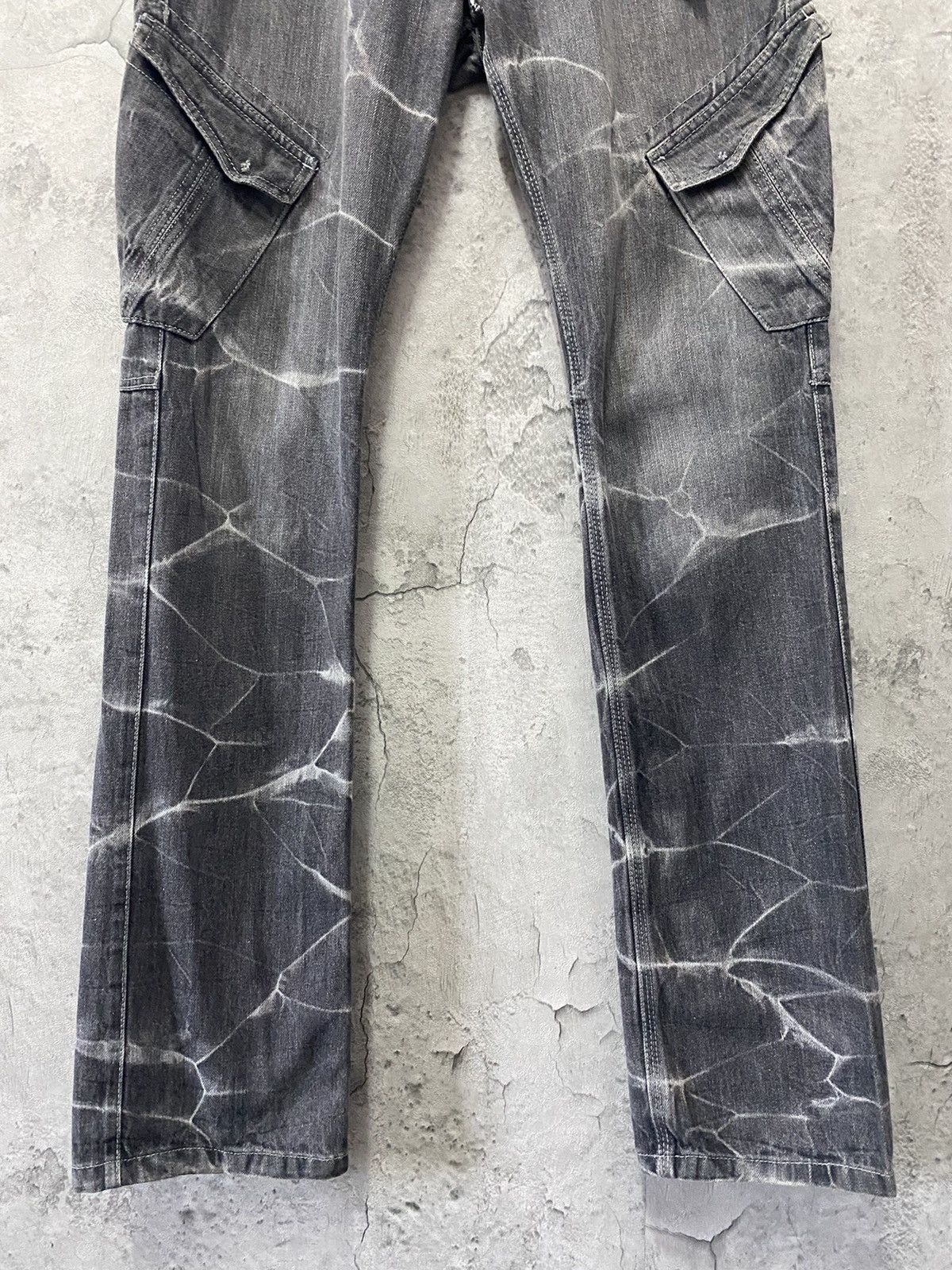 Designer Double Focus Japan Tactical Cargo Denim Pants slim Size US 32 / EU 48 - 5 Thumbnail