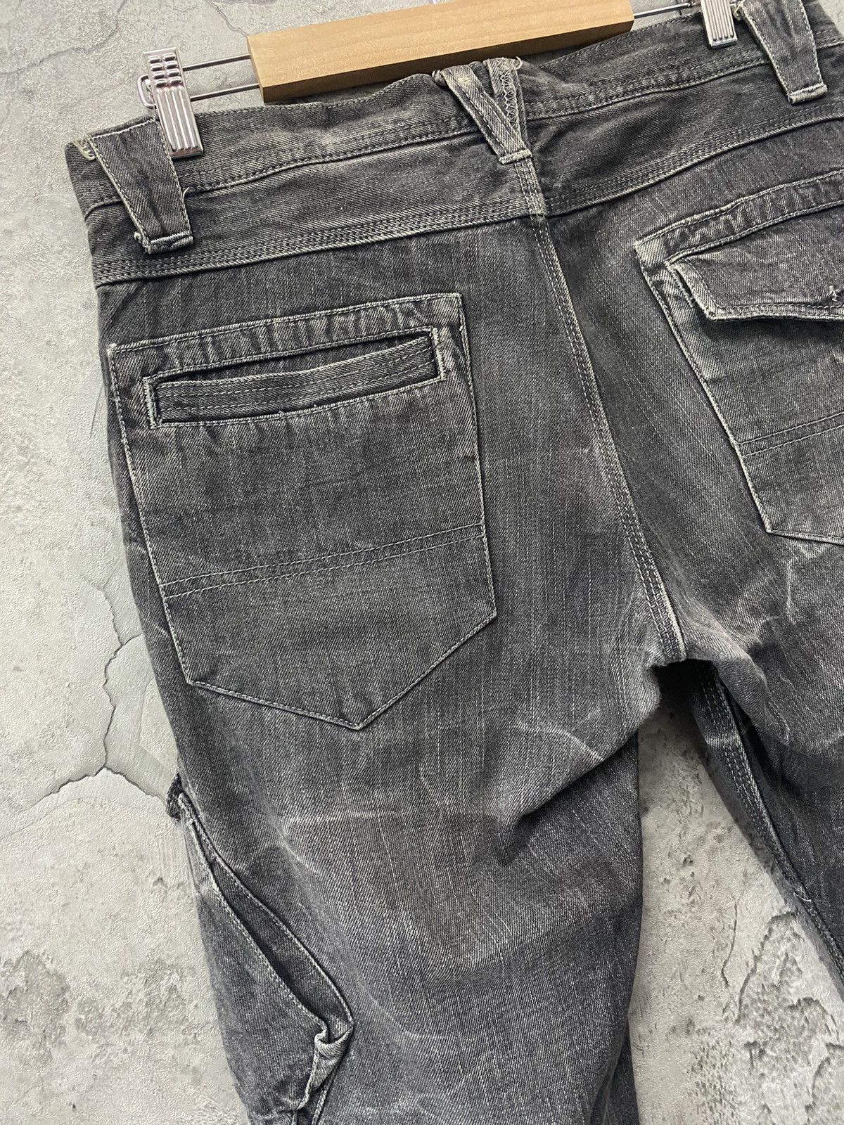 Designer Double Focus Japan Tactical Cargo Denim Pants slim Size US 32 / EU 48 - 14 Thumbnail