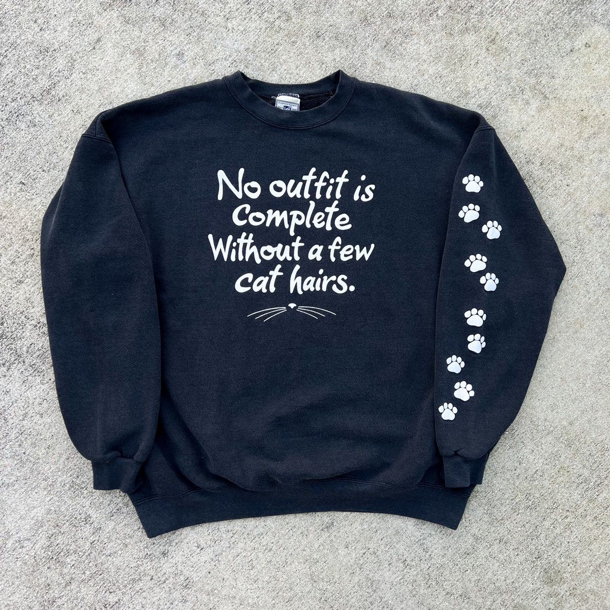 Vintage Vintage 90s RARE Funny Cat Hair Paws Sweatshirt Size US XL / EU 56 / 4 - 3 Thumbnail