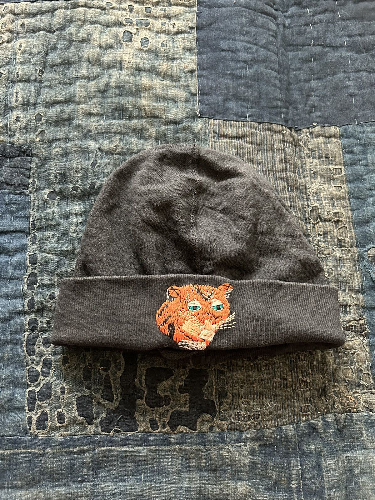 Kapital × Kapital Kountry Kapital tiger embroidery beanie Size ONE SIZE - 1 Thumbnail
