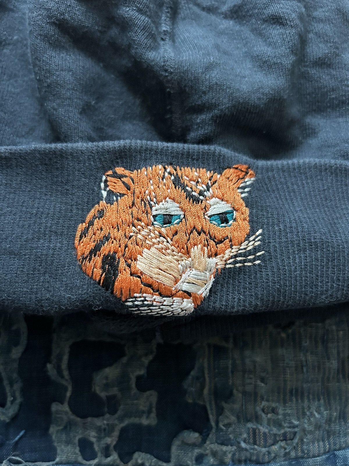 Kapital × Kapital Kountry Kapital tiger embroidery beanie Size ONE SIZE - 2 Thumbnail