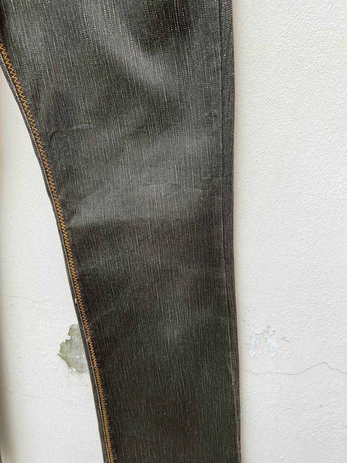 Nicole Club Vintage Nicole Club For Men Waxed Stretch Flare Jeans Size US 31 - 13 Thumbnail