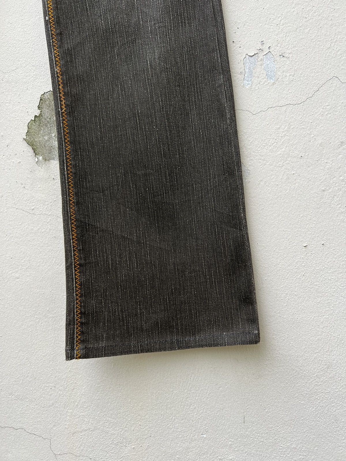 Nicole Club Vintage Nicole Club For Men Waxed Stretch Flare Jeans Size US 31 - 14 Thumbnail