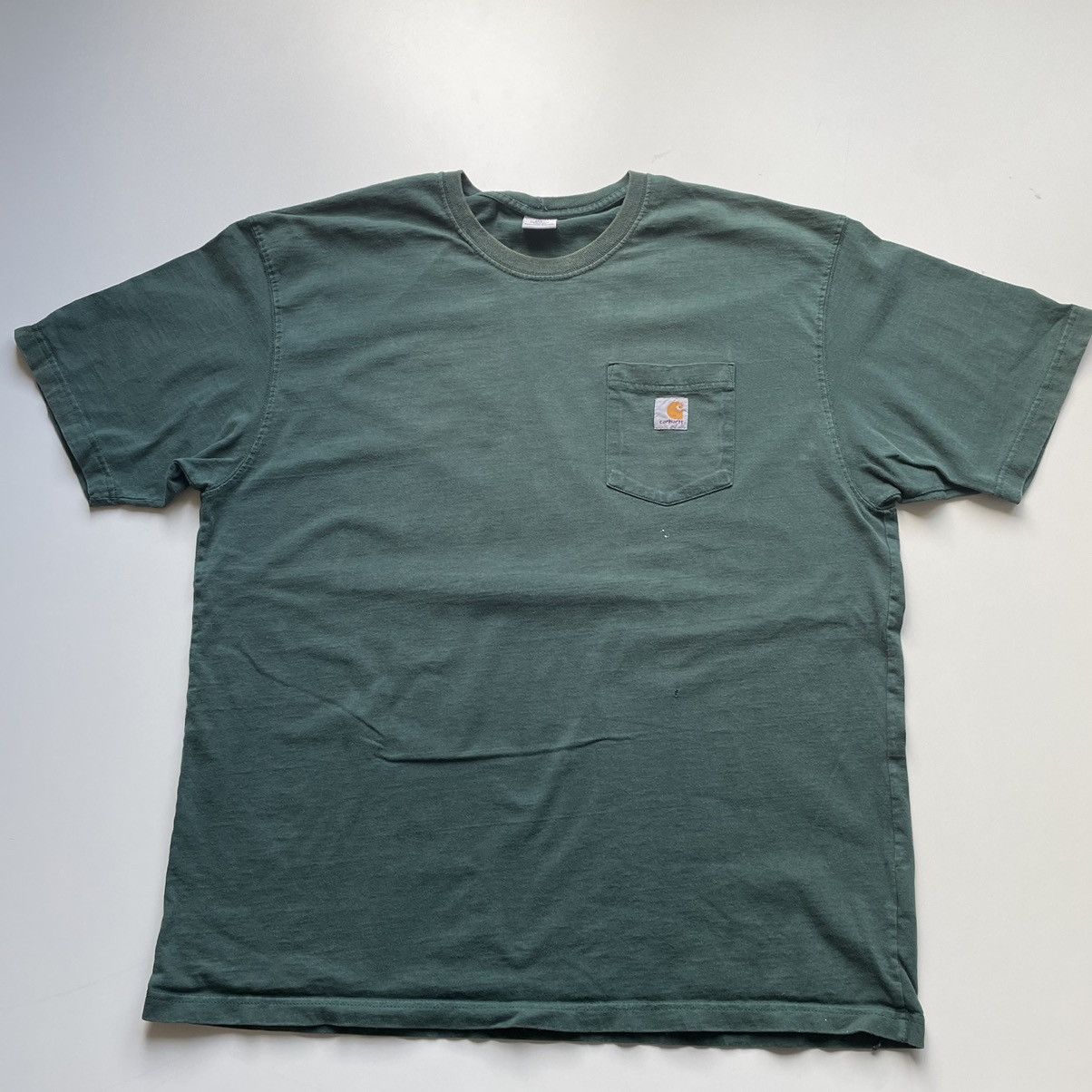 Carhartt Vintage 2000s Carhartt Pocket T Shirt Men's XL Faded Green Size US XL / EU 56 / 4 - 1 Thumbnail