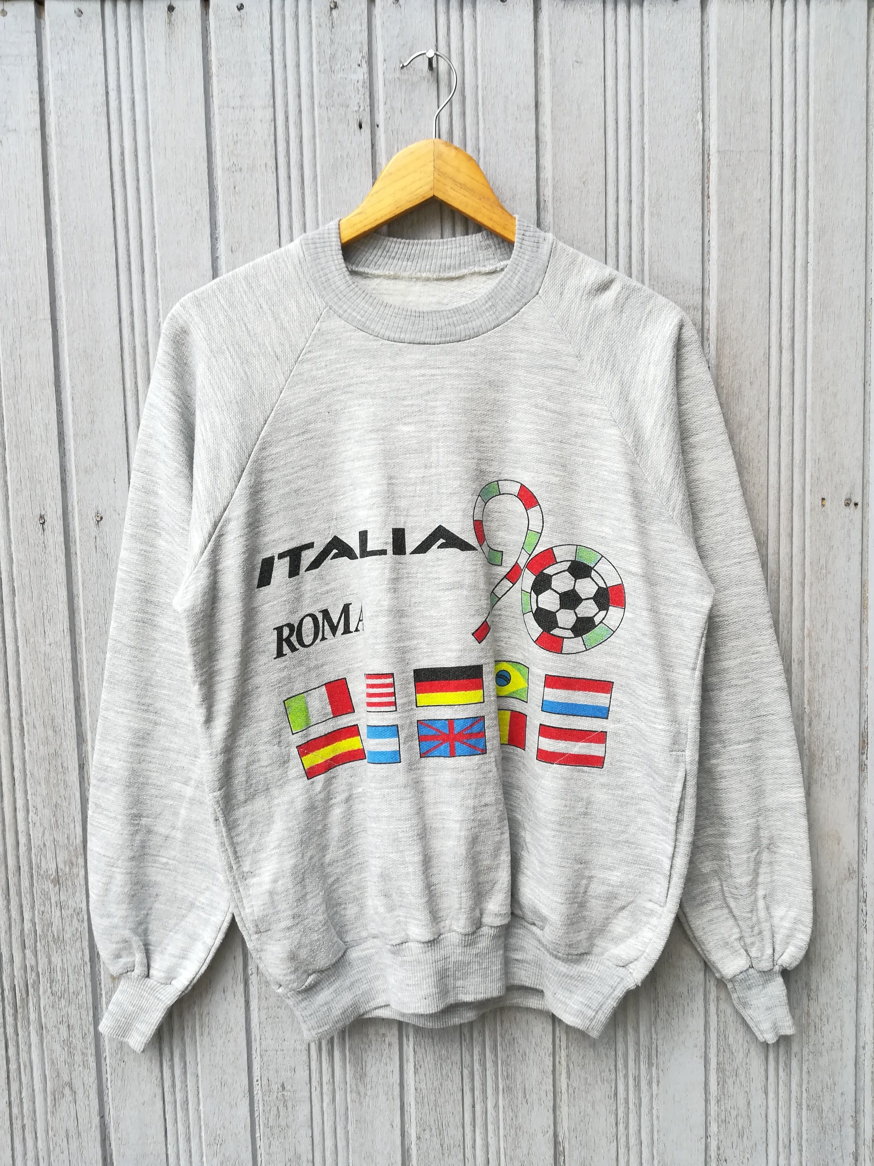 Vintage Vintage World cup 90 Italia Roma Sweatshirt Size US M / EU 48-50 / 2 - 1 Thumbnail