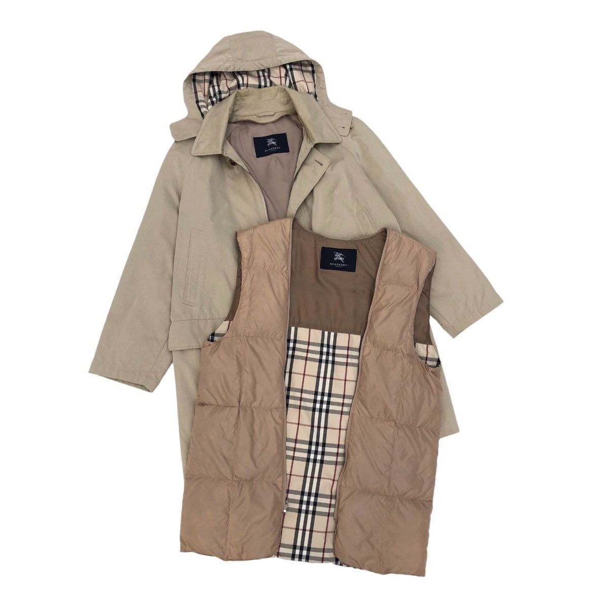 Burberry Burberry London Lined Feathers Novacheck Puffer Jacket Size US L / EU 52-54 / 3 - 2 Thumbnail