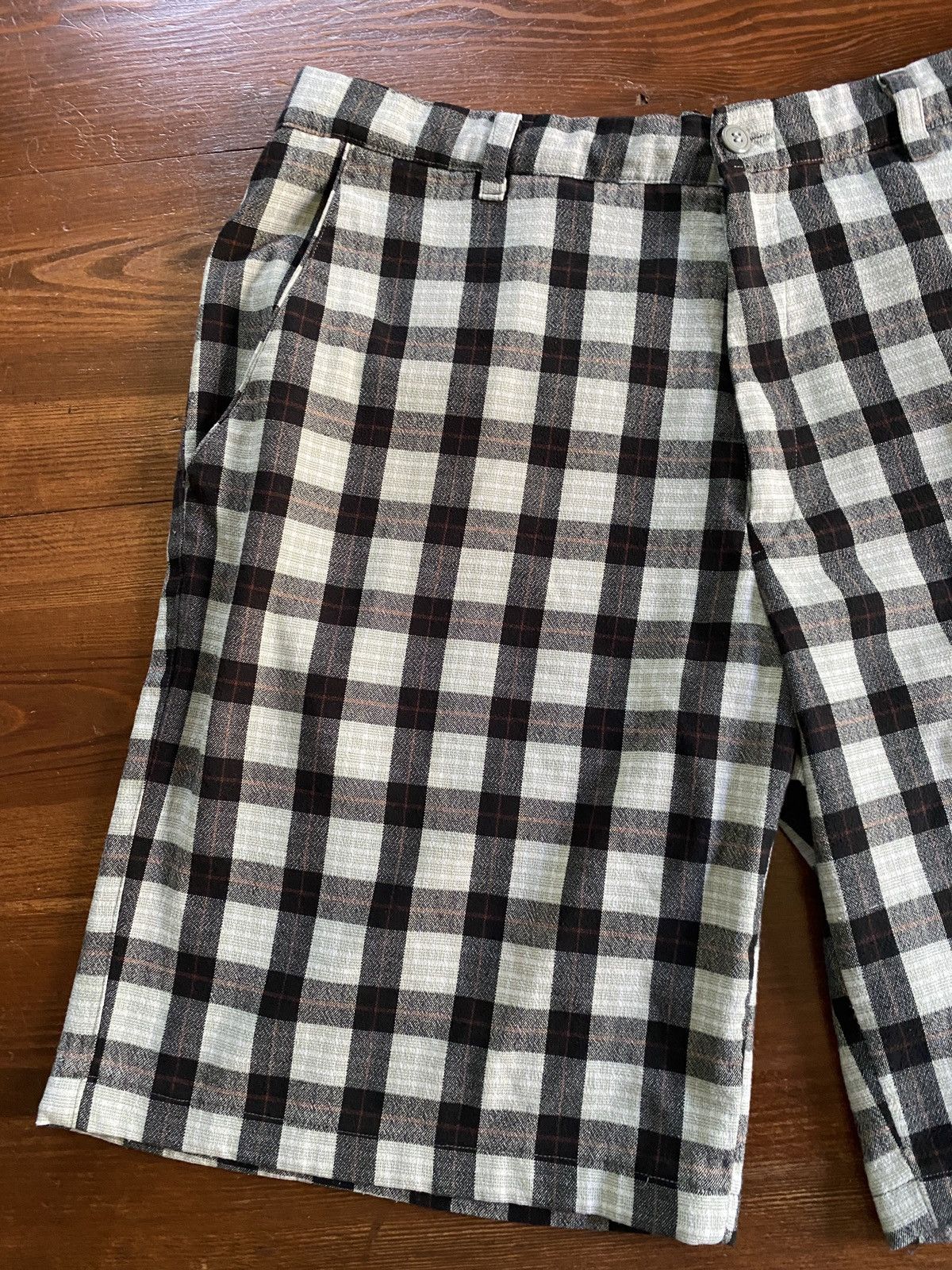 Other × Vintage Vintage 80’s Black & White Plaid Shorts Size US 32 / EU 48 - 3 Thumbnail