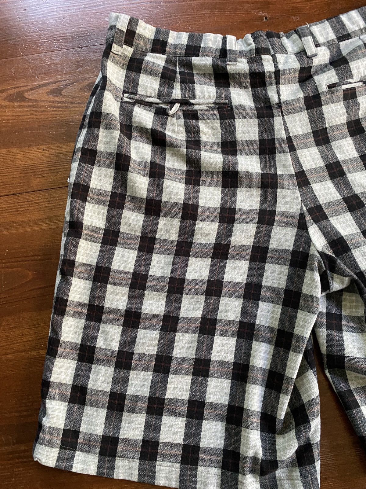 Other × Vintage Vintage 80’s Black & White Plaid Shorts Size US 32 / EU 48 - 8 Thumbnail