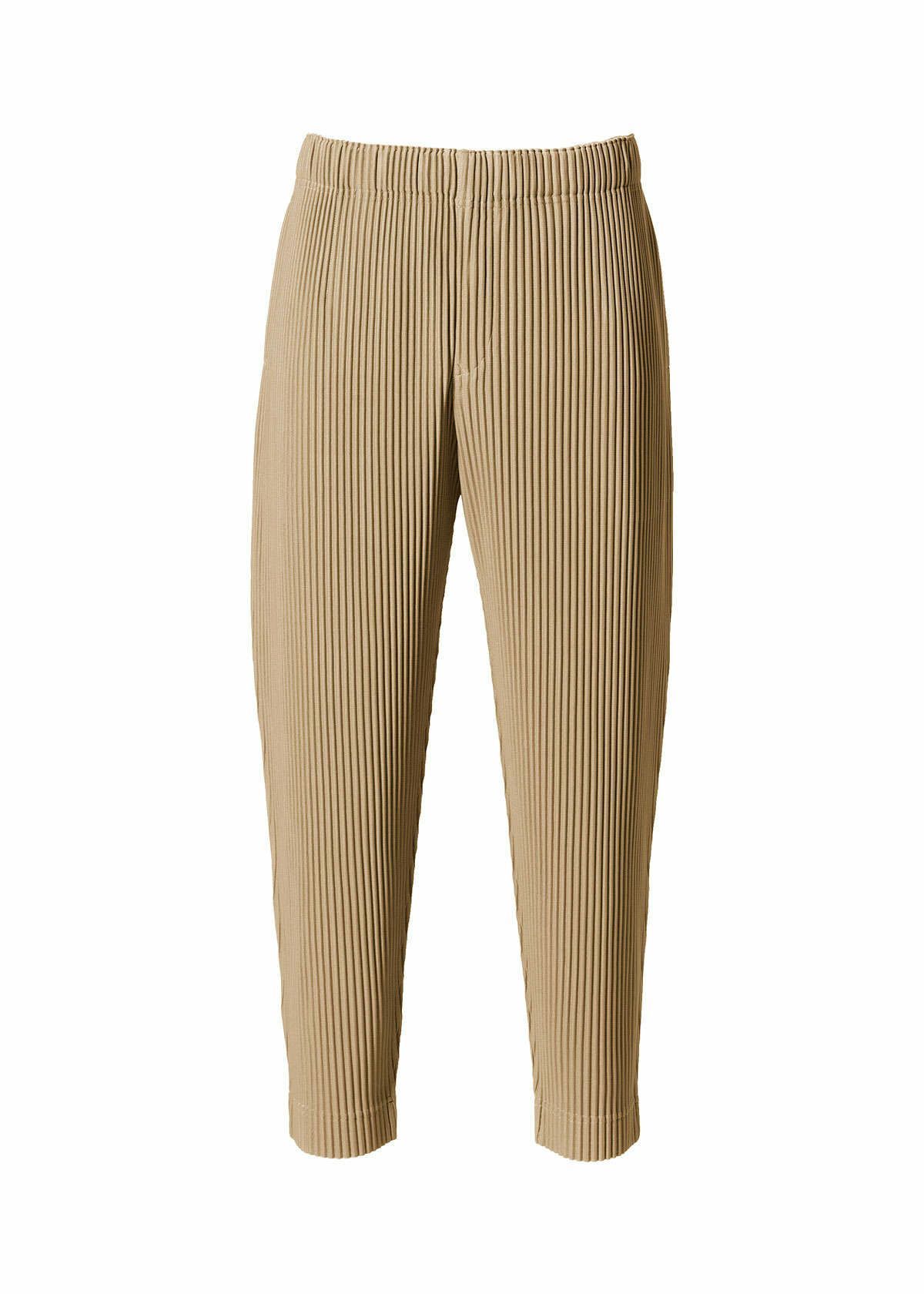 Pre-owned Issey Miyake Homme Plissé 2022 Ss Tapered Pants In Walnut