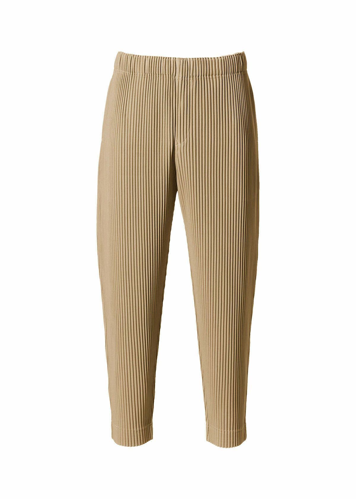 image of Issey Miyake Homme Plissé 2022 Ss Tapered Pants in Walnut, Men's (Size 34)
