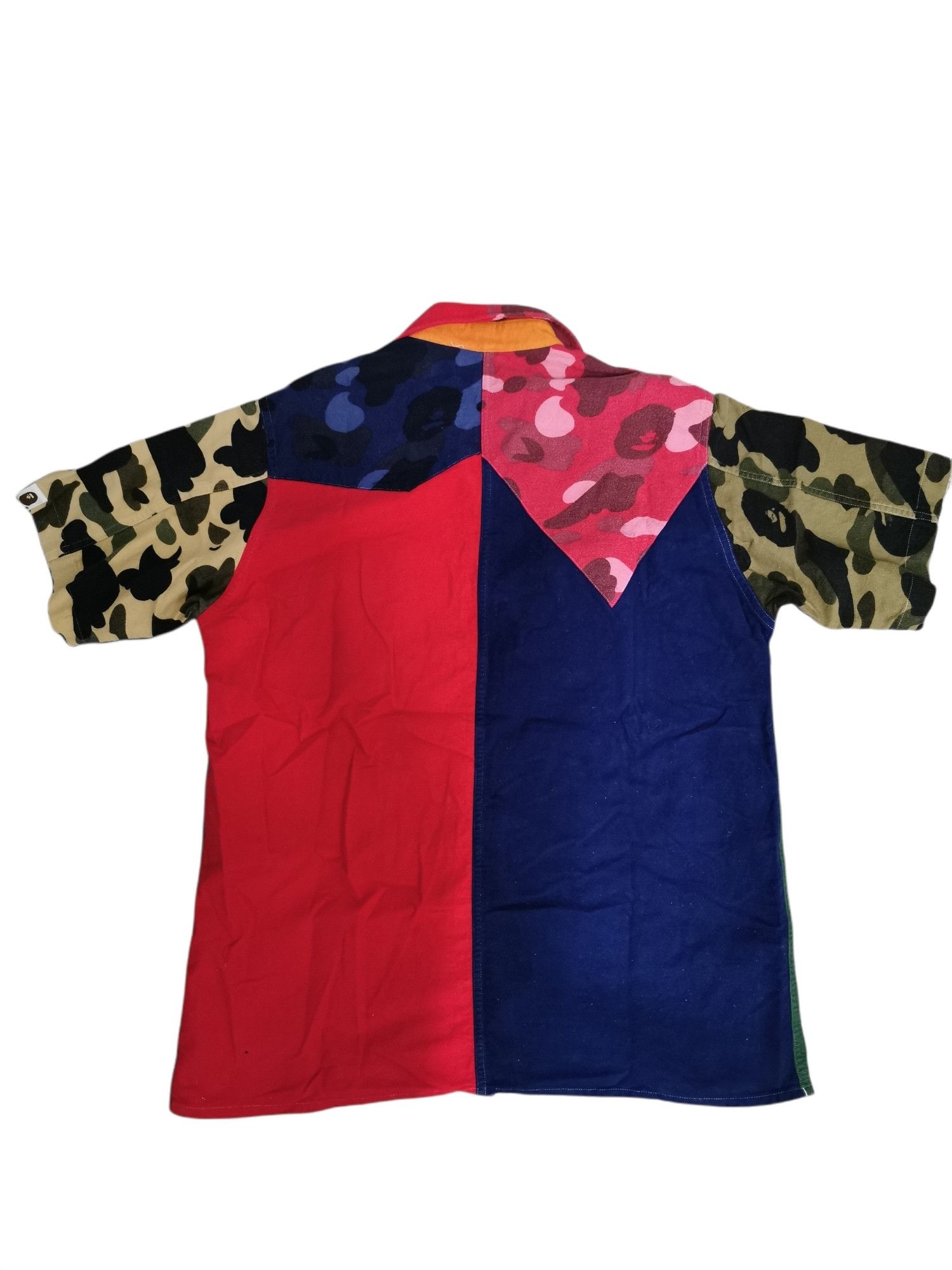 Bape BAPE mix crazy camo short sleeve shirts Size US M / EU 48-50 / 2 - 5 Thumbnail