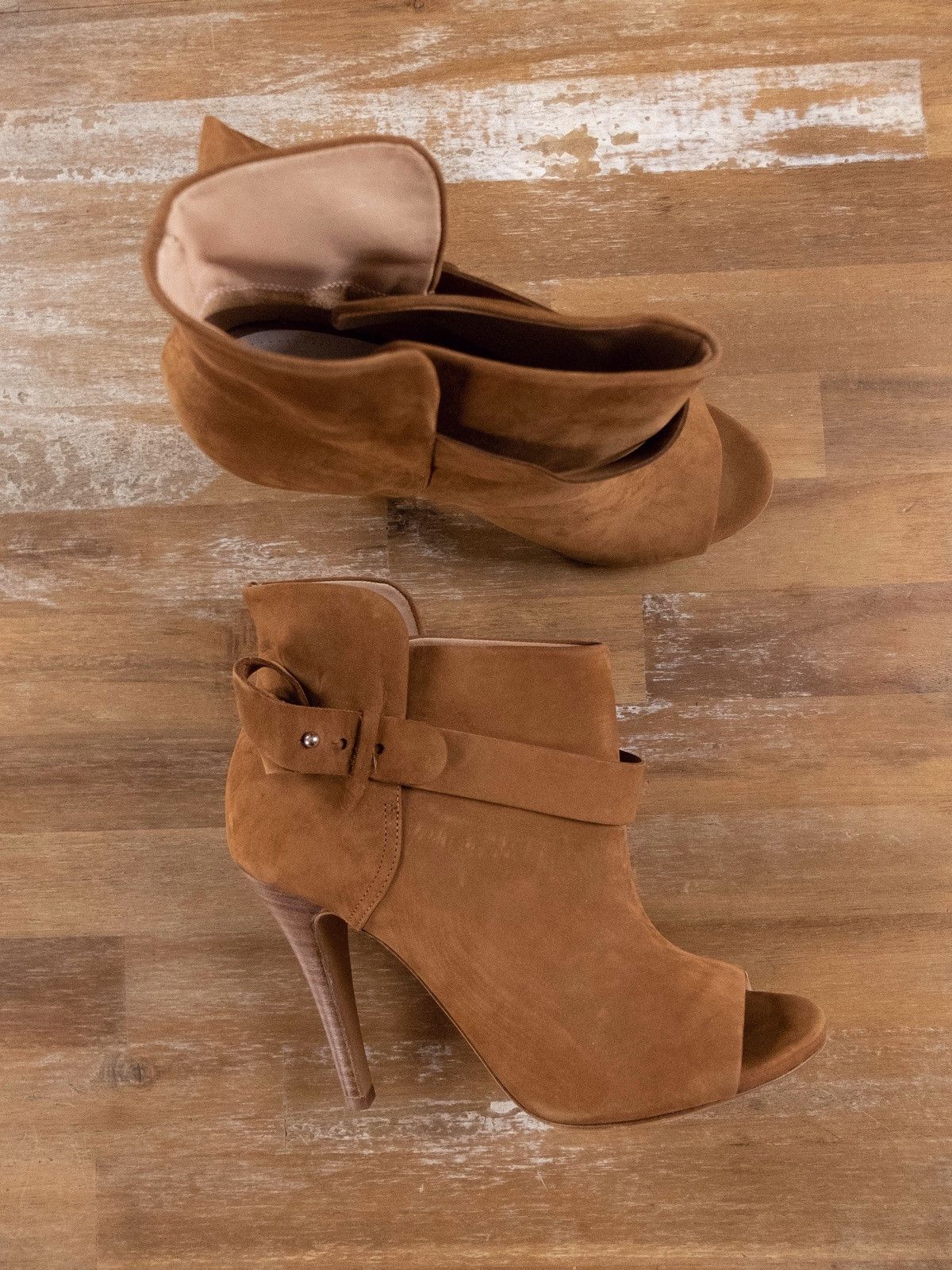 Maison Margiela MAISON MARTIN MARGIELA brown suede open toe boots 8.5 38.5 Size US 8.5 / IT 38.5 - 1 Thumbnail
