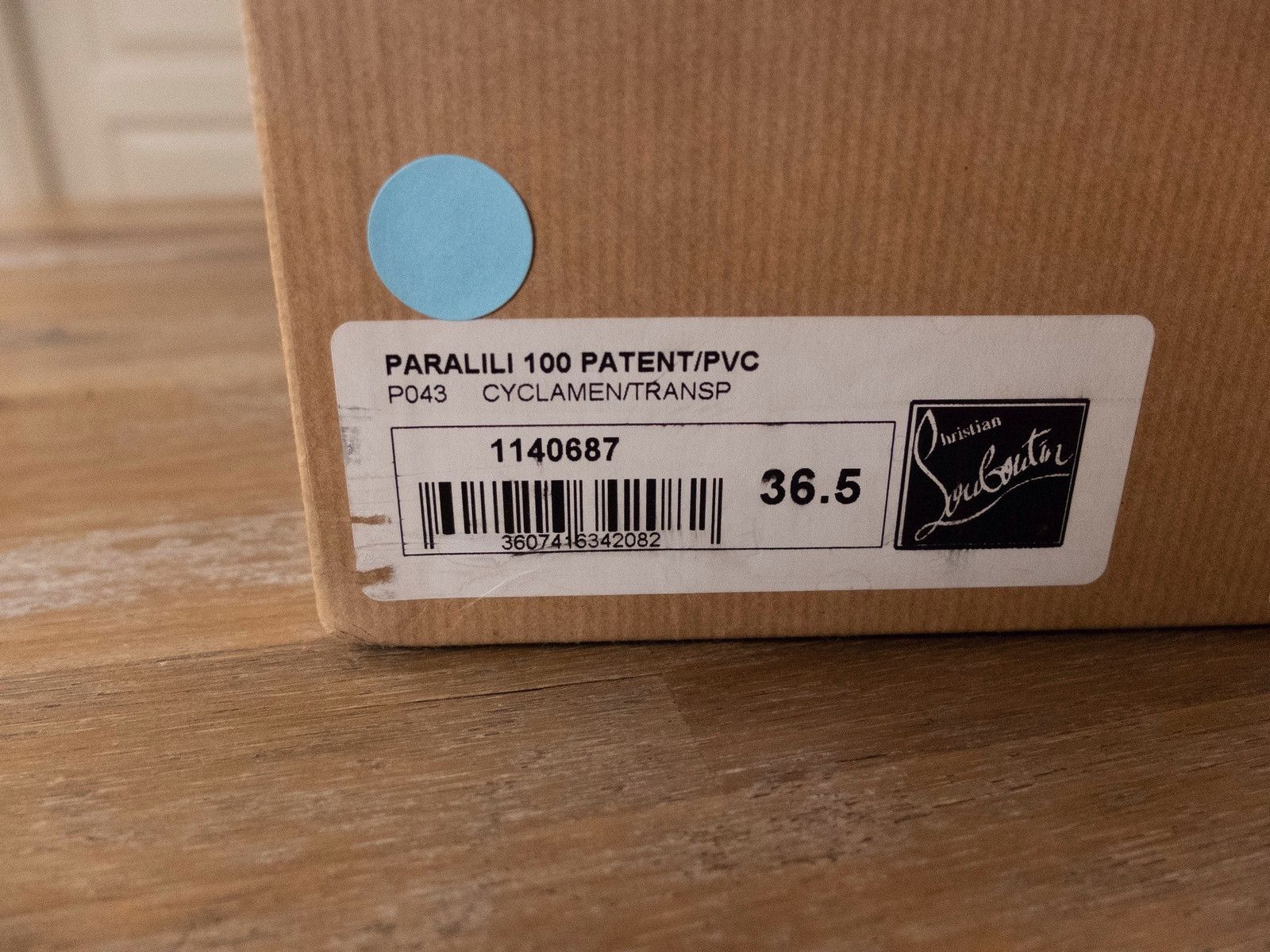 Christian Louboutin CHRISTIAN LOUBOUTIN Paralili cyclamen red leather PVC pumps Size US 6.5 / IT 36.5 - 8 Thumbnail