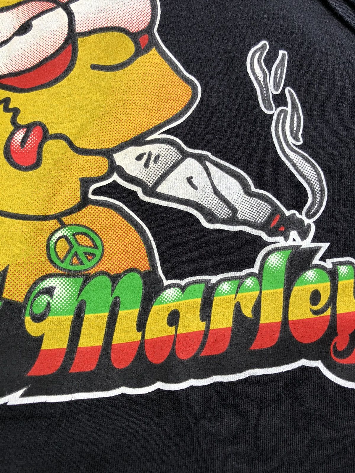 Cartoon Network Vintage 90s Bart Marley Simpsons Blunt Tee (King the Hill) Size US XL / EU 56 / 4 - 5 Thumbnail