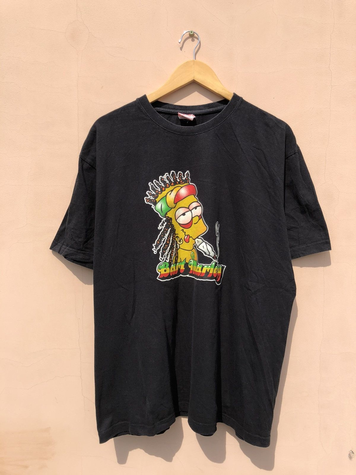 Cartoon Network Vintage 90s Bart Marley Simpsons Blunt Tee (King the Hill) Size US XL / EU 56 / 4 - 1 Thumbnail