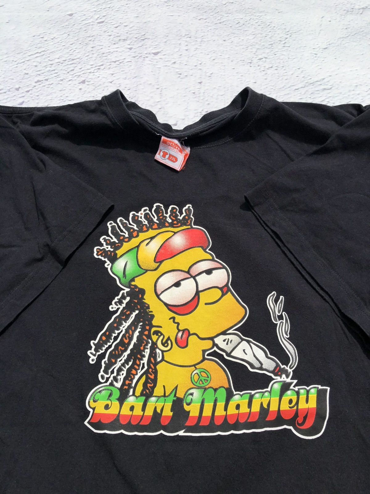 Cartoon Network Vintage 90s Bart Marley Simpsons Blunt Tee (King the Hill) Size US XL / EU 56 / 4 - 3 Thumbnail